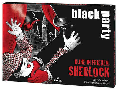 moses Spiel, Kartenspiel »Black Party - Ruhe in Frieden, Sherlock«, 6-7 Spieler