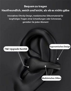Bifurcation Kabellose Kopfhörer mit Geräuschunterdrückung, LED-Digitalanzeige Kopfhörer