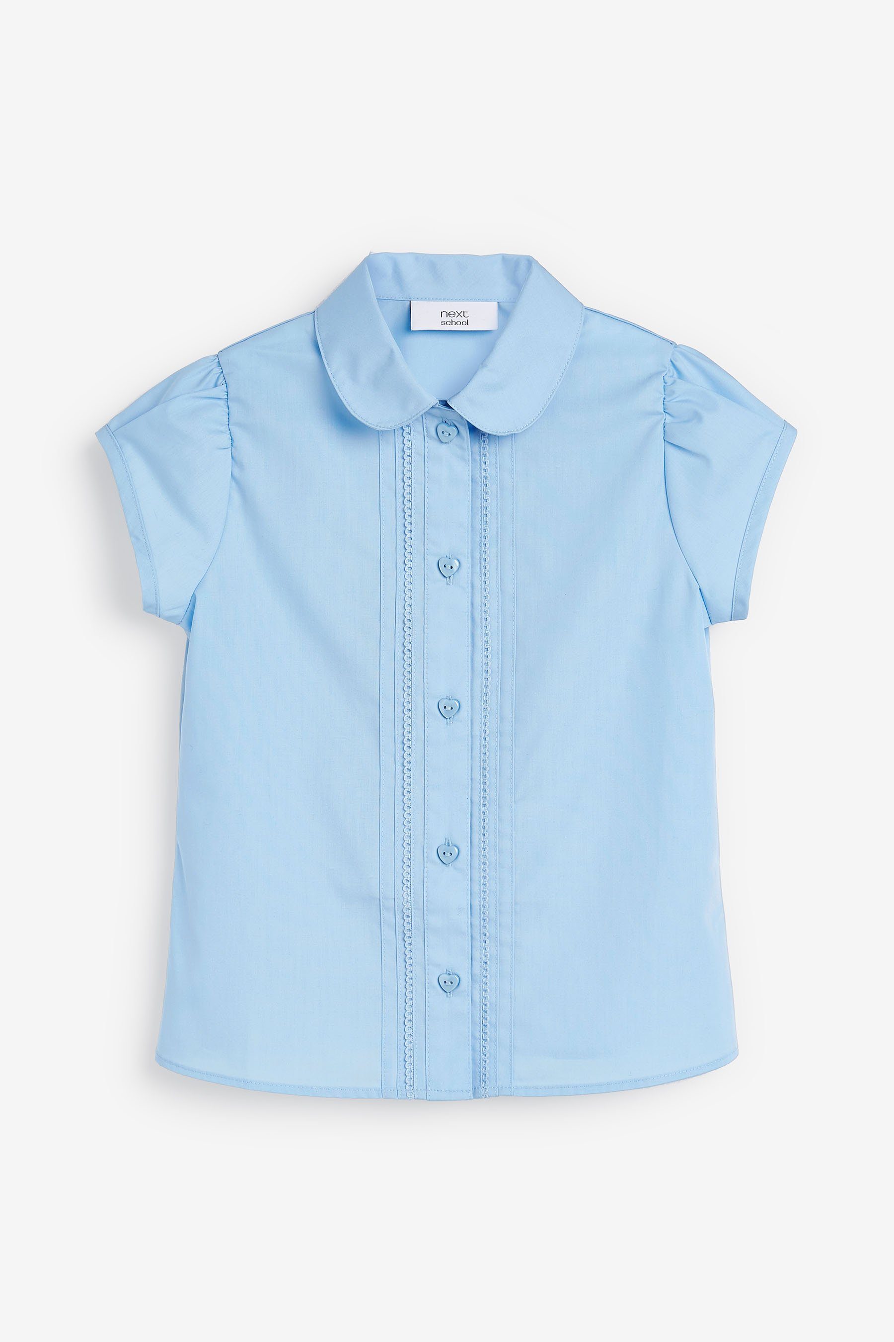 Next Langarmbluse Bluse mit Puffärmeln und Spitzendetails (2-tlg)