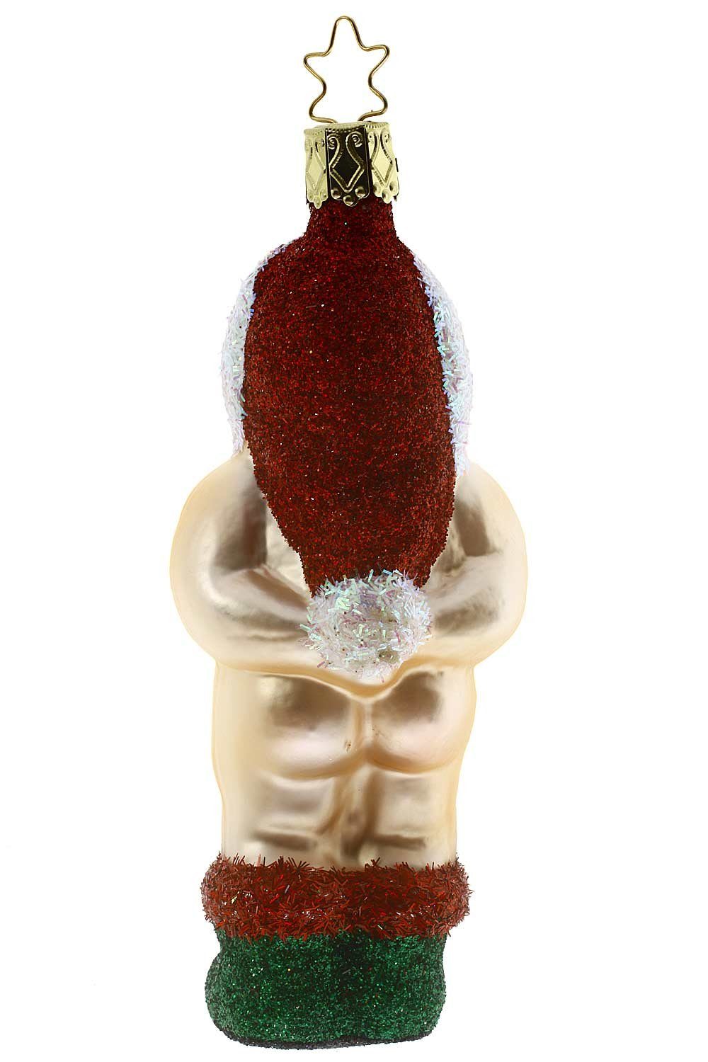 Weihnachtsmann, Weihnachtskontor Christbaumschmuck - Inge-Glas® - handdekoriert Manufaktur - Hamburger Dekohänger mundgeblasen