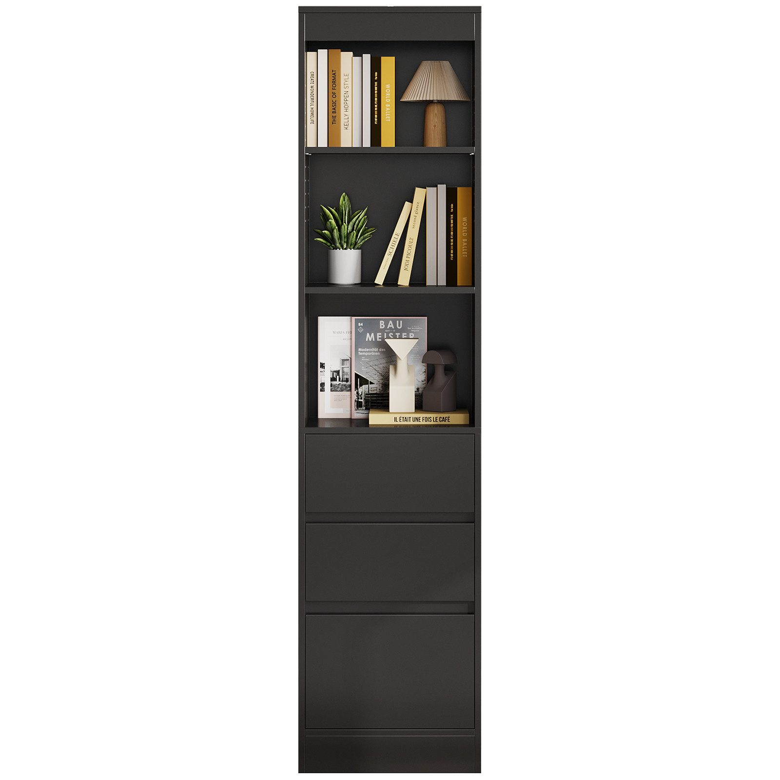 MSMASK Hochschrank Standregal Badezimmerschrank mit 3 günstig online kaufen