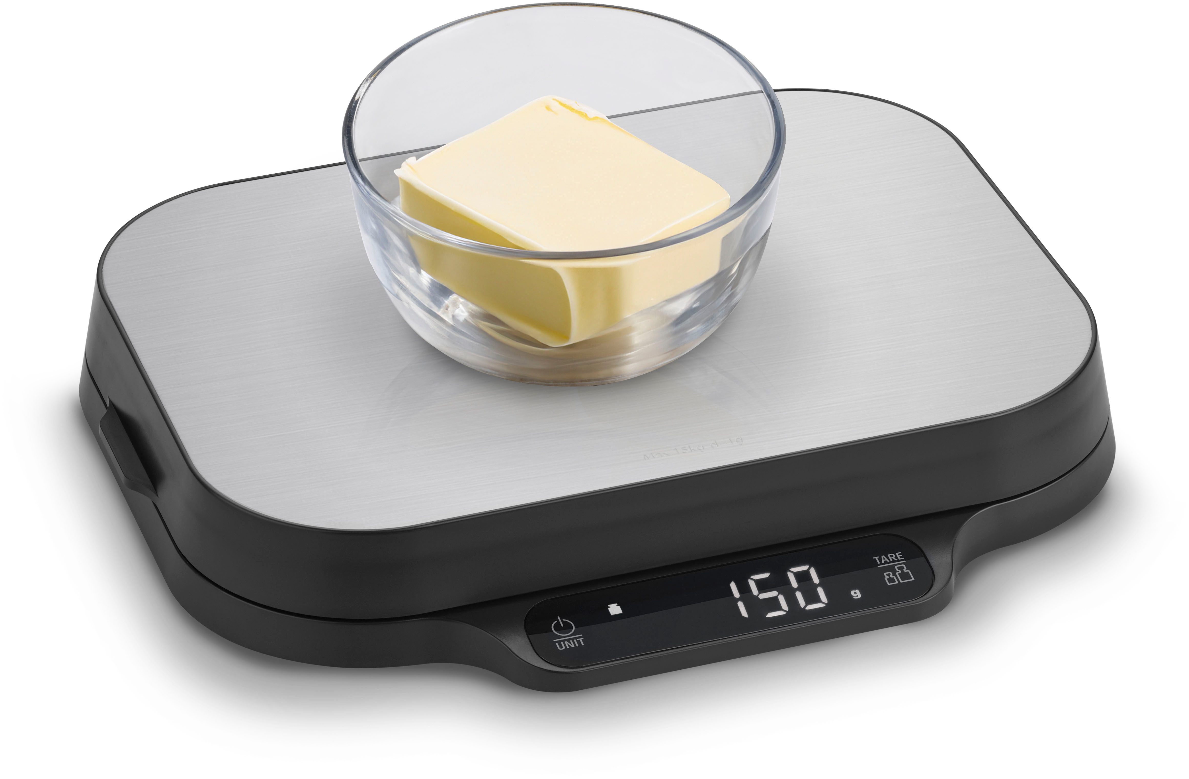 Caso Küchenwaage 3291 KitchenDuo, (2-tlg), Gewicht 746 gr.