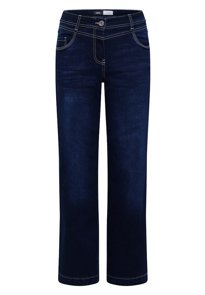 CECIL Bequeme Jeans Cecil / Da.Jeans / Style NOS Neele Dark Blue günstig online kaufen