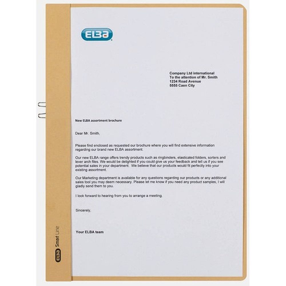 ELBA Hefter 50 ELBA Klemmhefter chamois