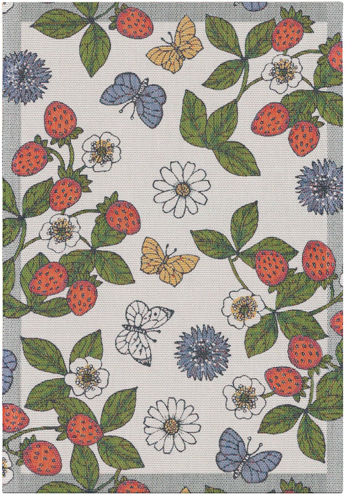 EKELUND MASTER WEAVERS 1692 Geschirrtuch Küchenhandtuch Maja 35x50 cm, (1-tlg., 1 x Geschirrtuch), Pixel gewebt (6-farbig)