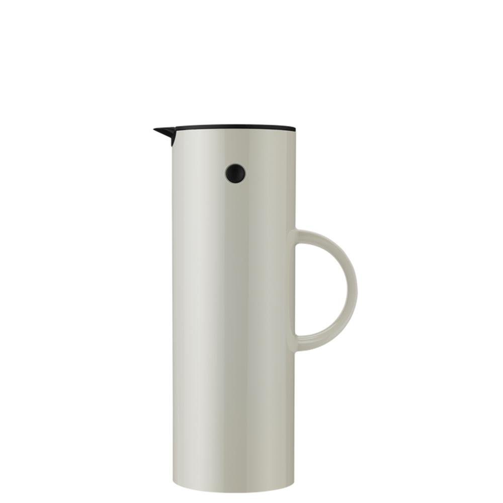 Stelton Isolierkanne EM77, 1 l, mit Glaseinsatz, Kippverschluss und Schraubdeckel