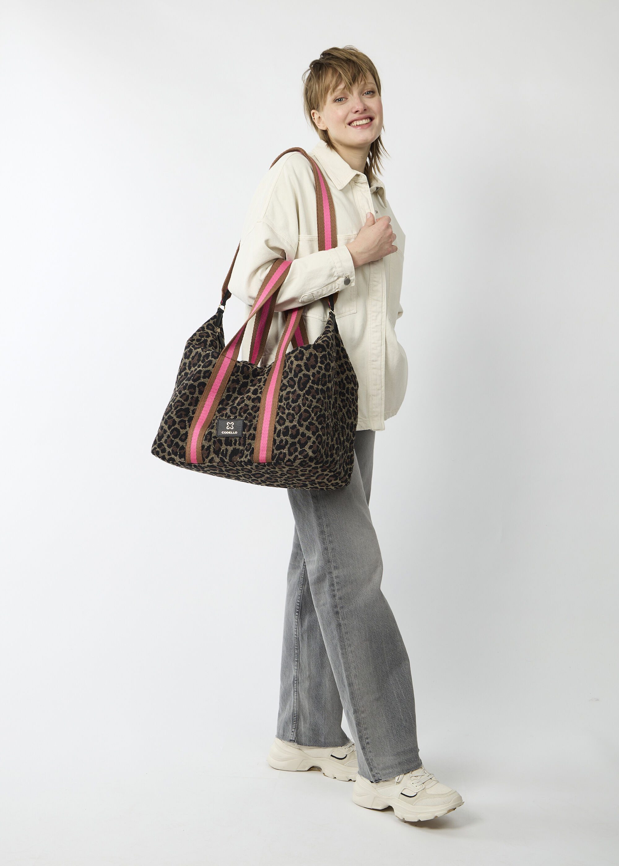 Codello Shopper, mit Leoparden-Muster