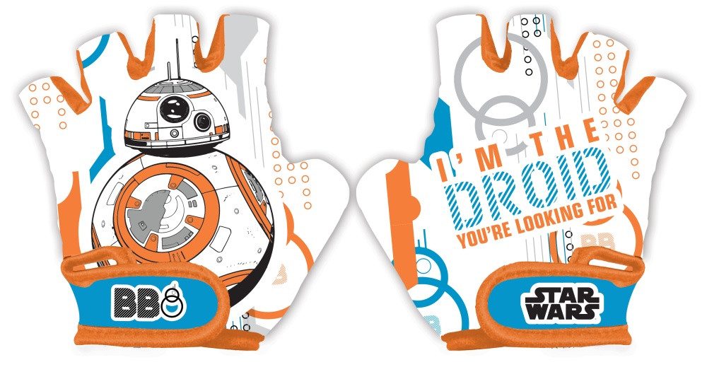 Seven Polska Fahrradhandschuhe "Star Wars BB8", Размер S, fingerloser Schutz-Handschuh