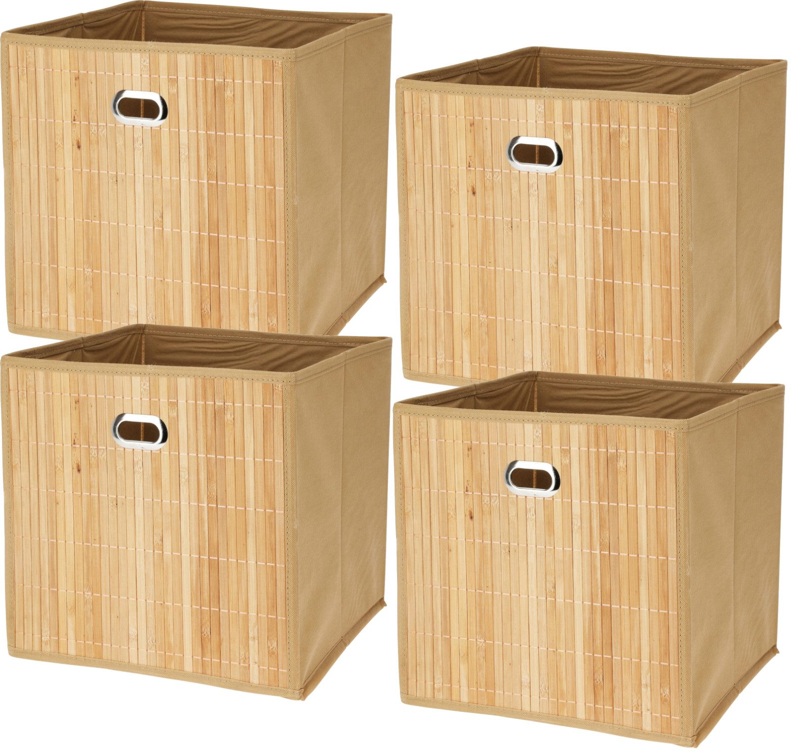 Koopman Aufbewahrungsbox Braun (4 St), 4er günstig online kaufen