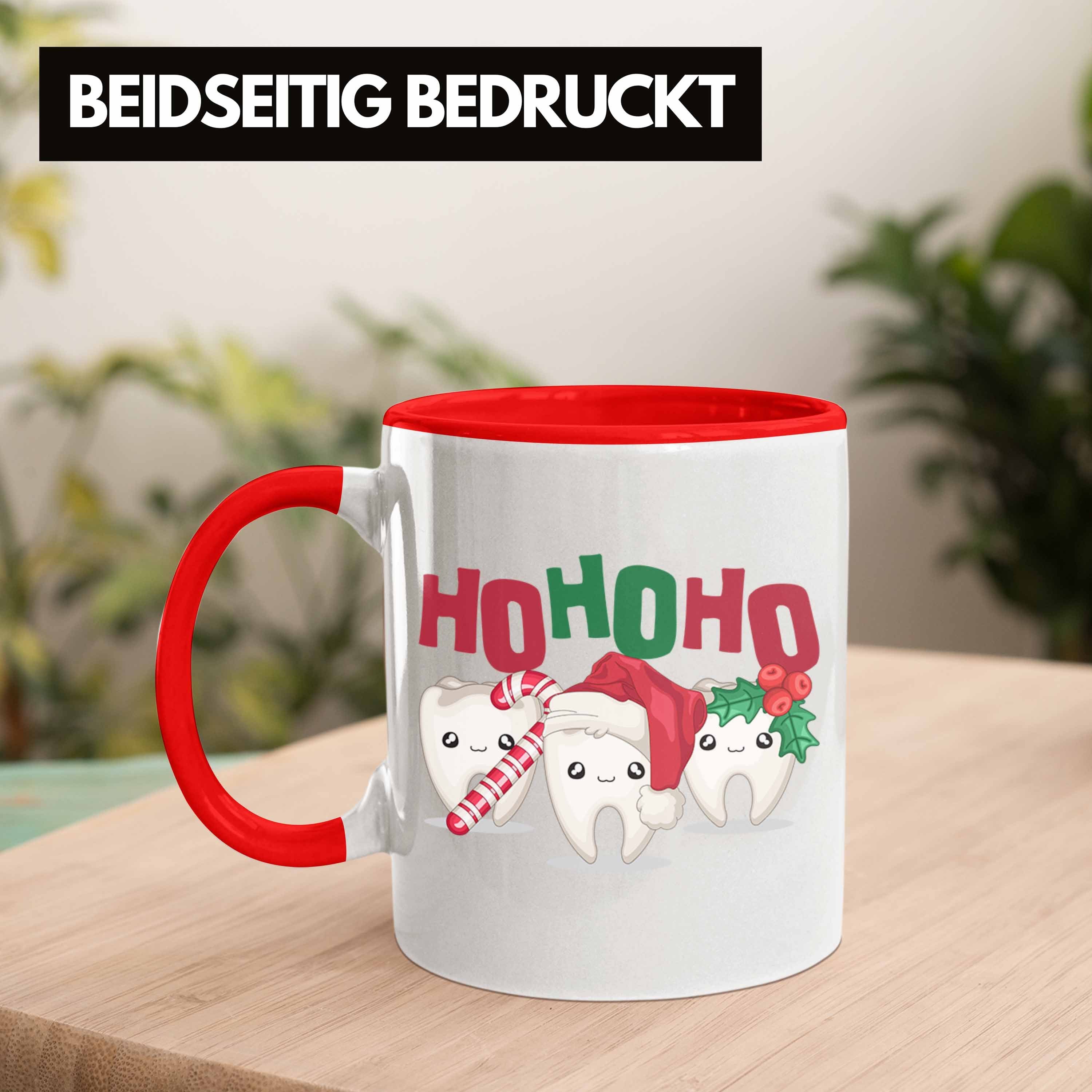 Trendation Weihnachten Rot Tasse Tasse Ho Zahnarztassistent Zahn-Gr Zahnarzt Ho Ho Geschenk