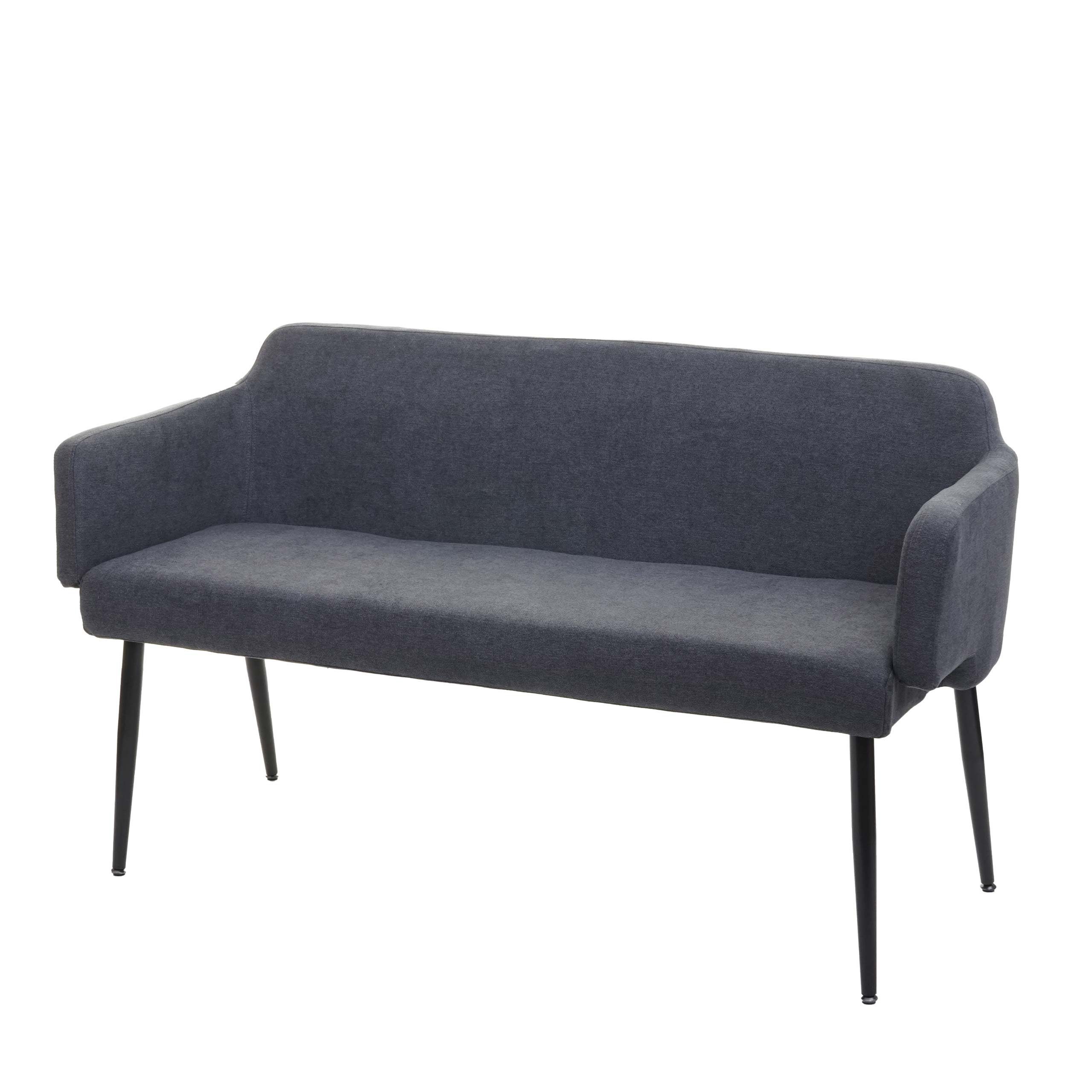 MCW Sitzbank MCW-L13-B, Schraubfüße, Rücken- und Armlehne, Abgerundete Sitz- und Rückenfläche