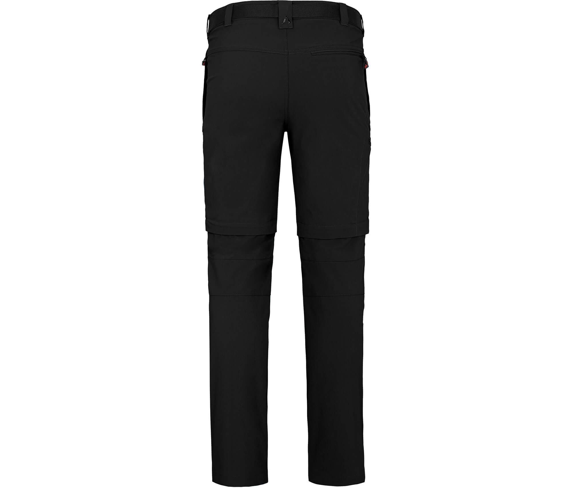 Bergson Outdoorhose BAKER ZIPP-Off Herren Wanderhose, vielseitig, pflegeleicht, Kurzgrößen, schwarz