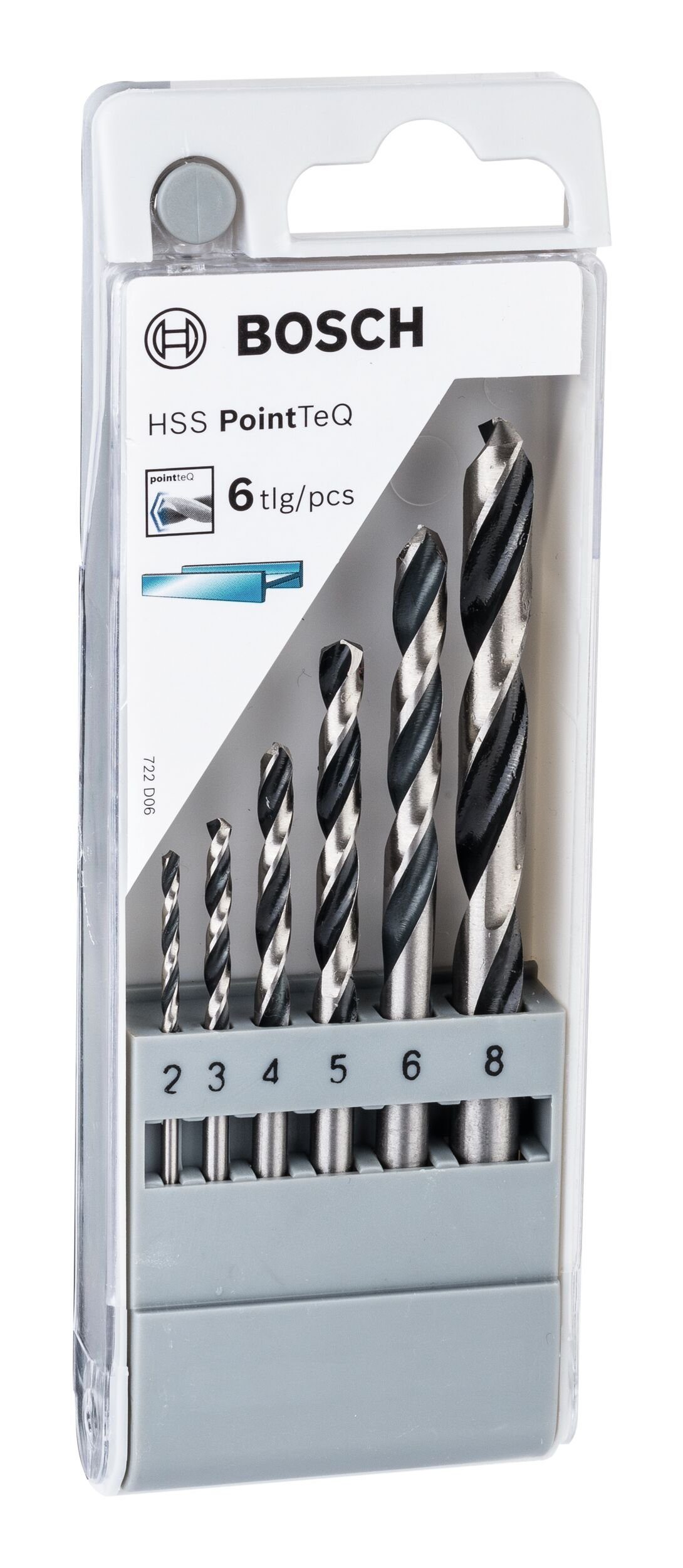 Thumbnail - BOSCH Metallbohrer, (6 Teile), HSS-Set PointTeQ Metallspiralbohrer-Set, 6-teilig