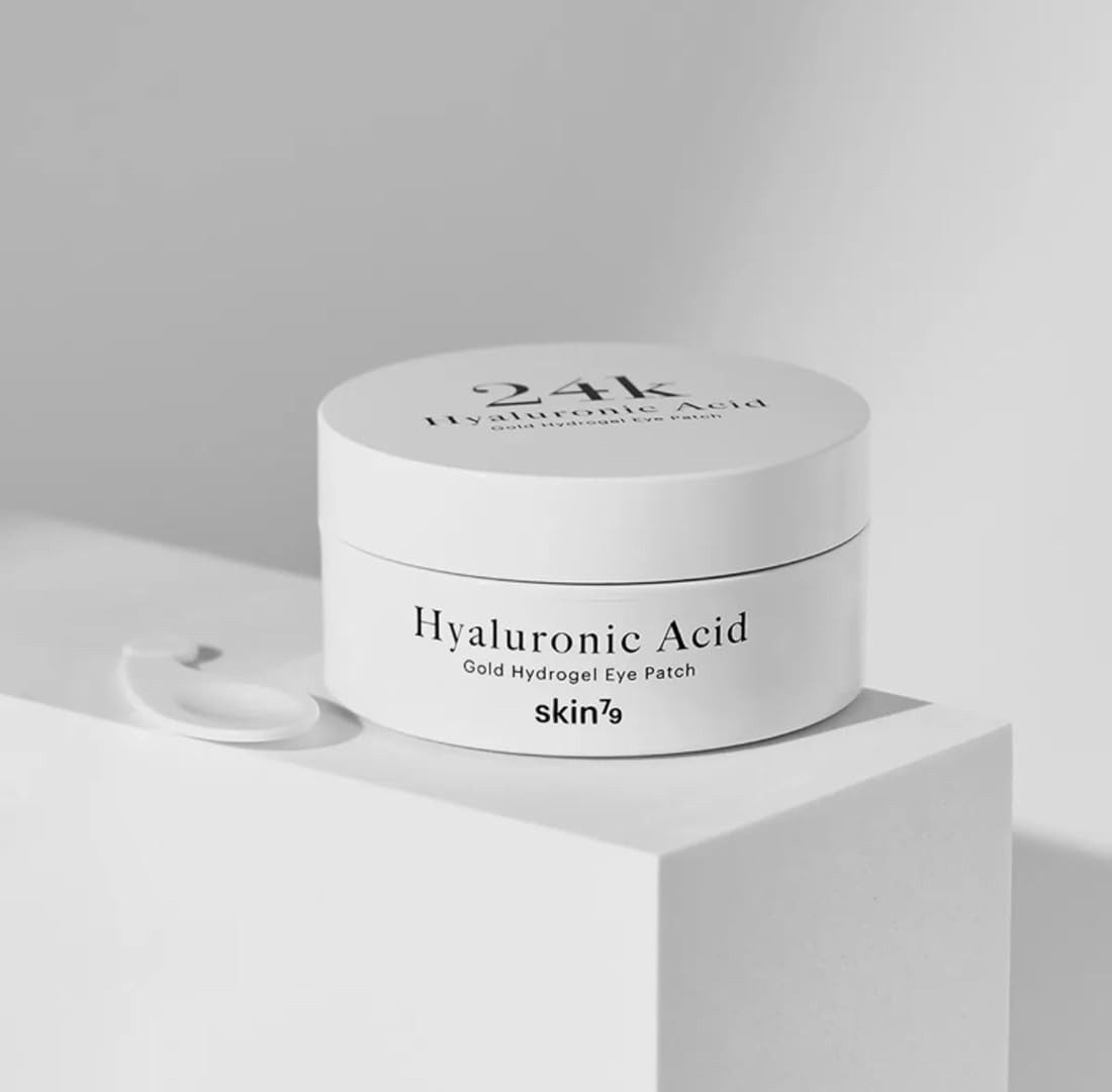 Skin79 Augenpads Gold Hydrogel Eye Patch Hyaluronic Acid 90g, 1-tlg., Unterstützt ein glatteres und strahlenderes Hautbild, Feuchtigkeitsspendende Augenpads mit Gold & Kollagen