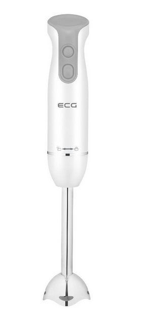 ECG Stabmixer RM430, RM430 Stabmixer ergonomischer Griff 400 Watt Edelstahl Kunststoff weiß