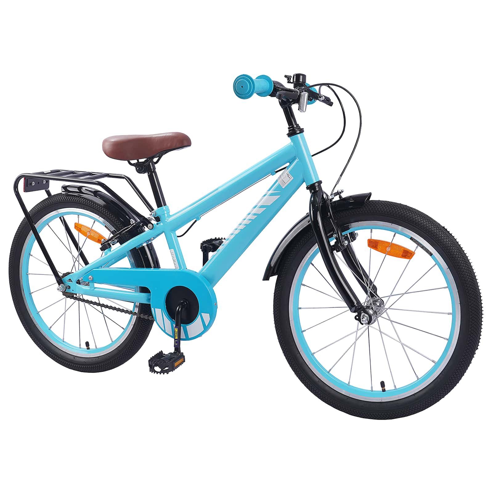 vidaXL Kinderfahrrad 137 x 54 x 79 cm Kinderfahrrad 20 Zoll für 6-11 Jahre alt Himmelblau