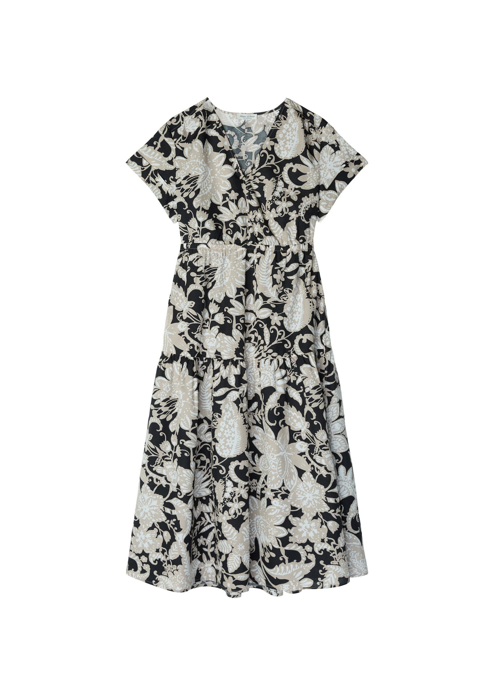 Druckkleid aus bedrucktem Light-Popeline