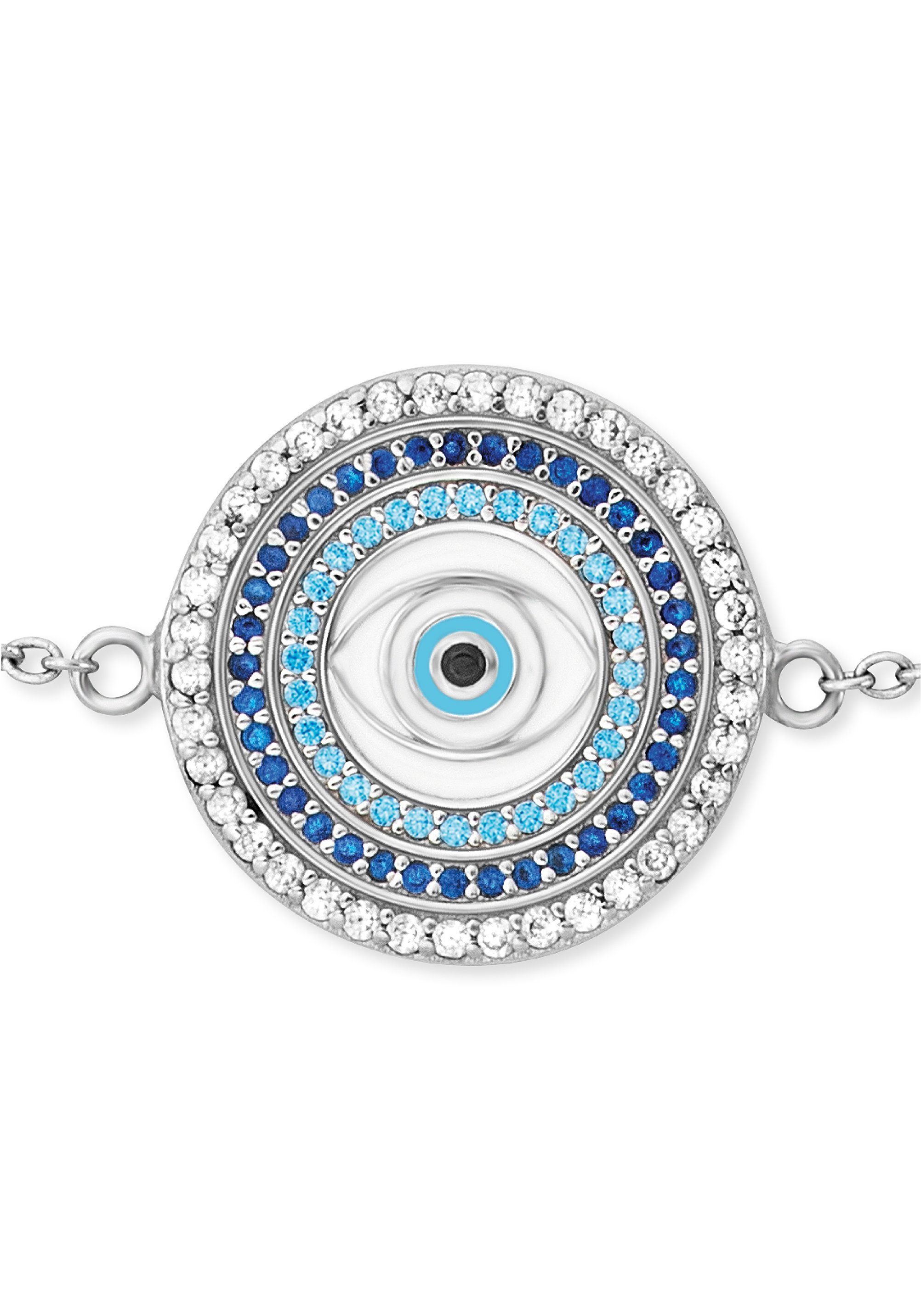 Engelsrufer Silberarmband LUCKY EYE, mit Emaille - mit Zirkonia (synth) günstig online kaufen