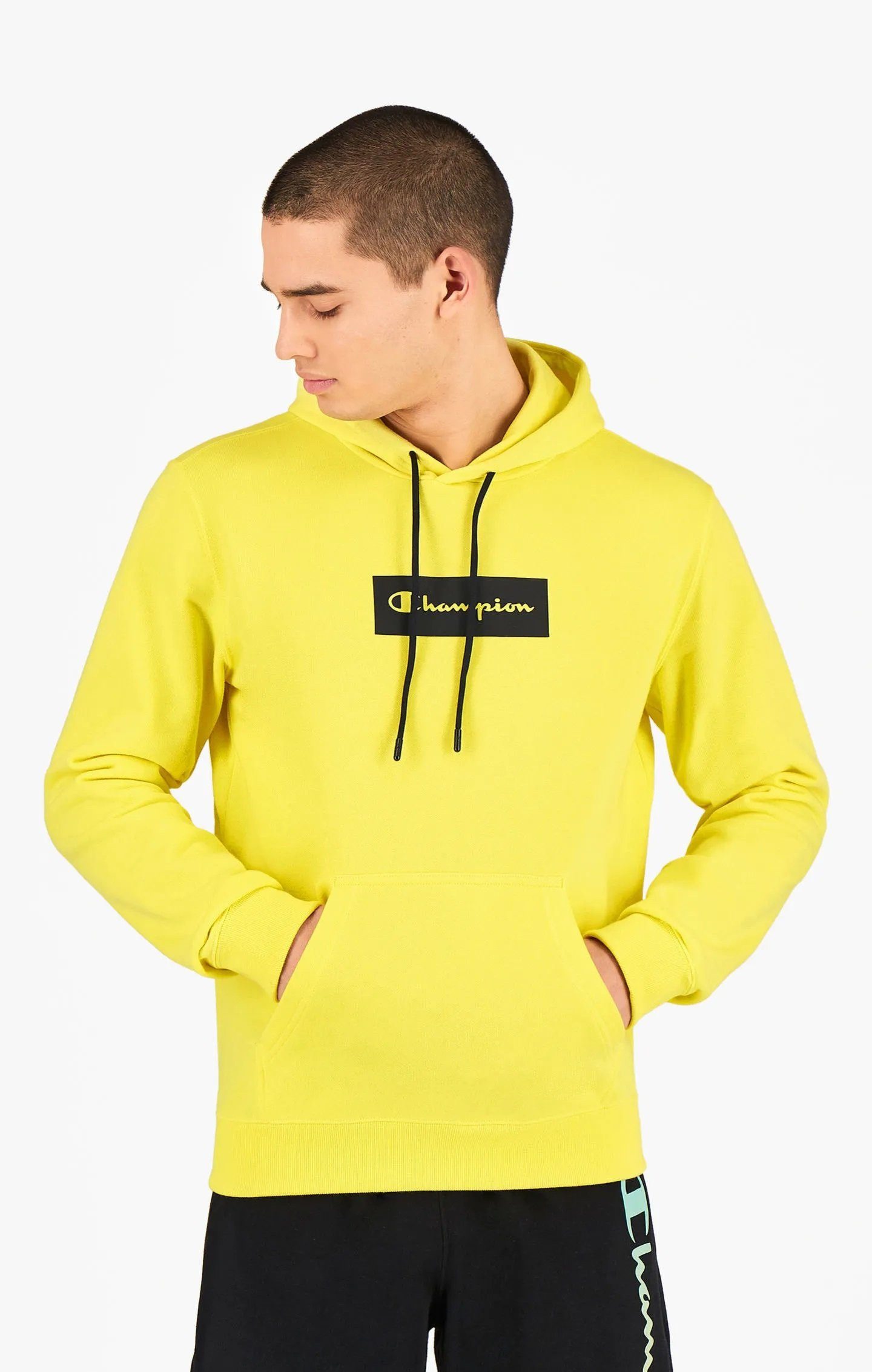 Champion Kapuzenpullover (Hoodie) Pastelfarben gelb Herren