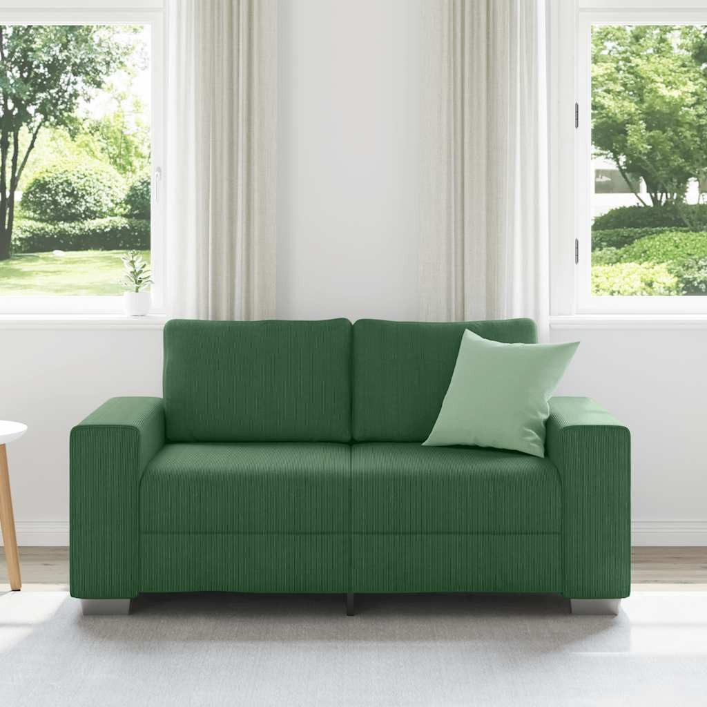 vidaXL Sofa Zweisitzer-Sofa Dschungelgrün 120 cm günstig online kaufen