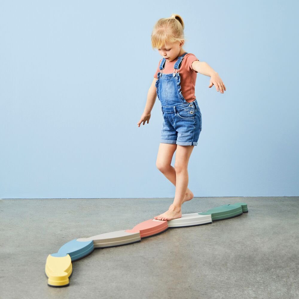 Gonge Balancetrainer Balancierstrecke-Set Fluss, Flexibel: Immer wieder neue Balancierpfade bauen