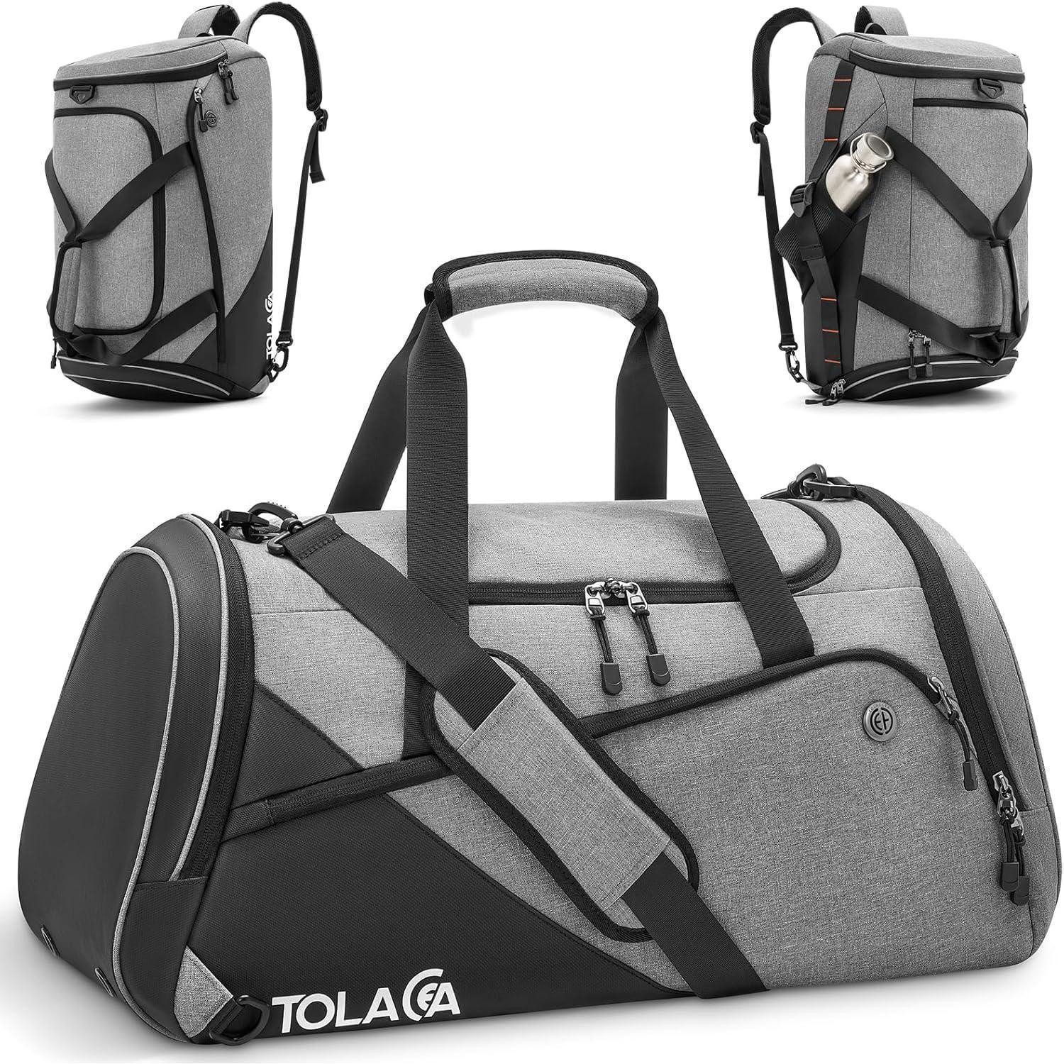 LuxusKollektion Sporttasche Sporttasche 47L Groß Rucksack mit Schuhfach Nassfach Fitness