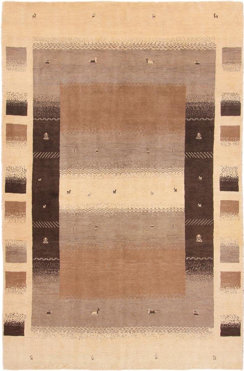 Nain Nature rechteckig, Höhe: Yalameh Gabbeh Perser 190x290 mm Moderner, Orientteppich Handgeknüpfter Trading, 18