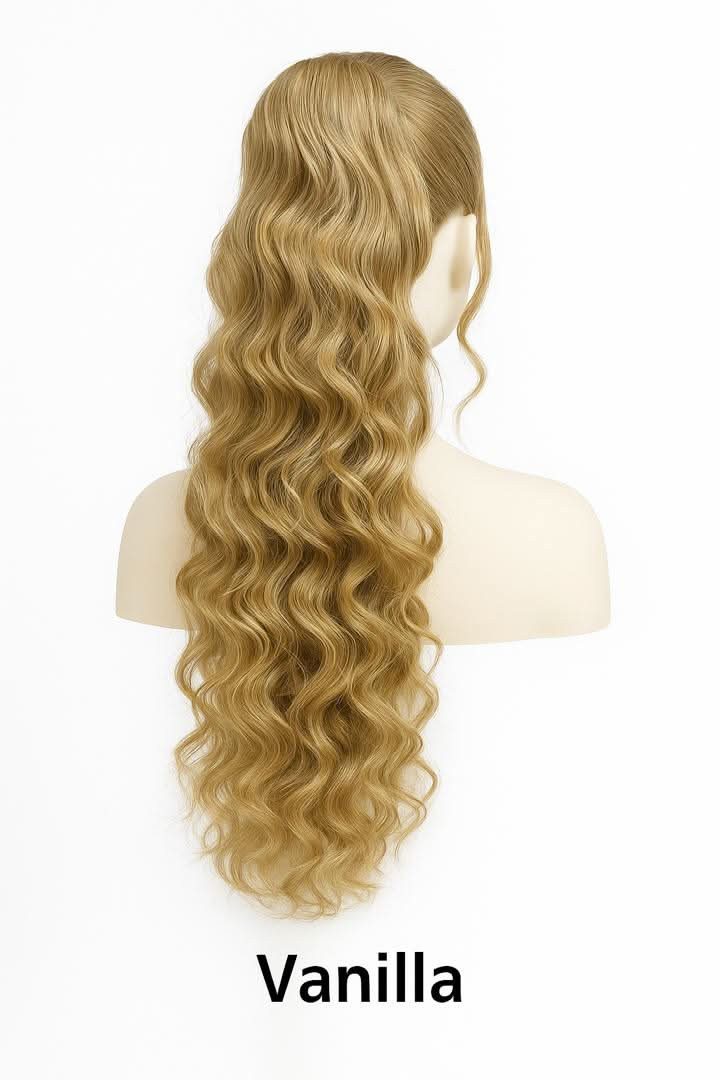 NOGI Kunsthaar-Extension NOGI Divine Locks, Synthetik Ponytail, 60 cm mit weichen Wellen für mehr Volumen
