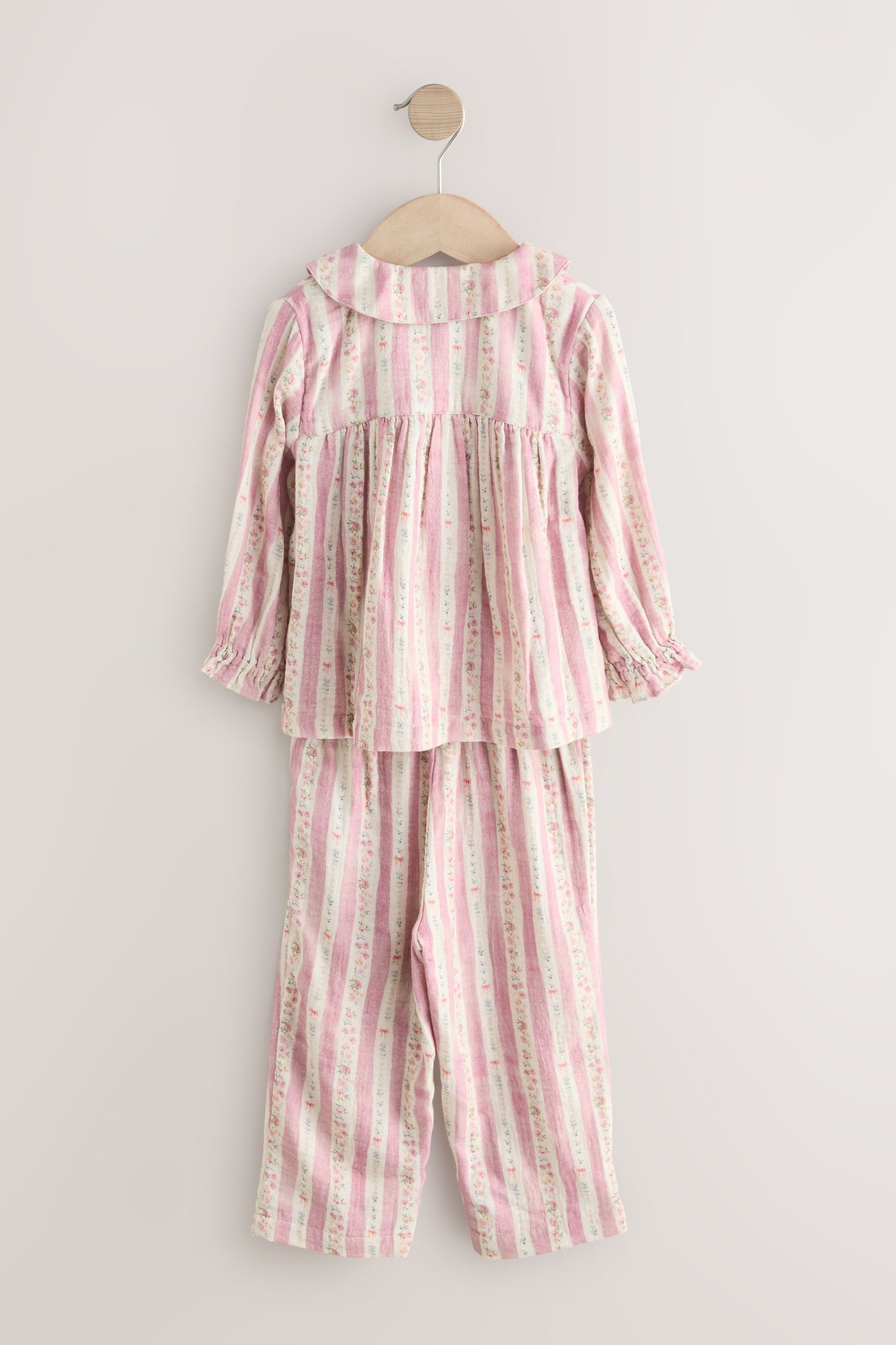 Next Pyjama Geknöpfter Schlafanzug aus Baumwolle, günstig online kaufen
