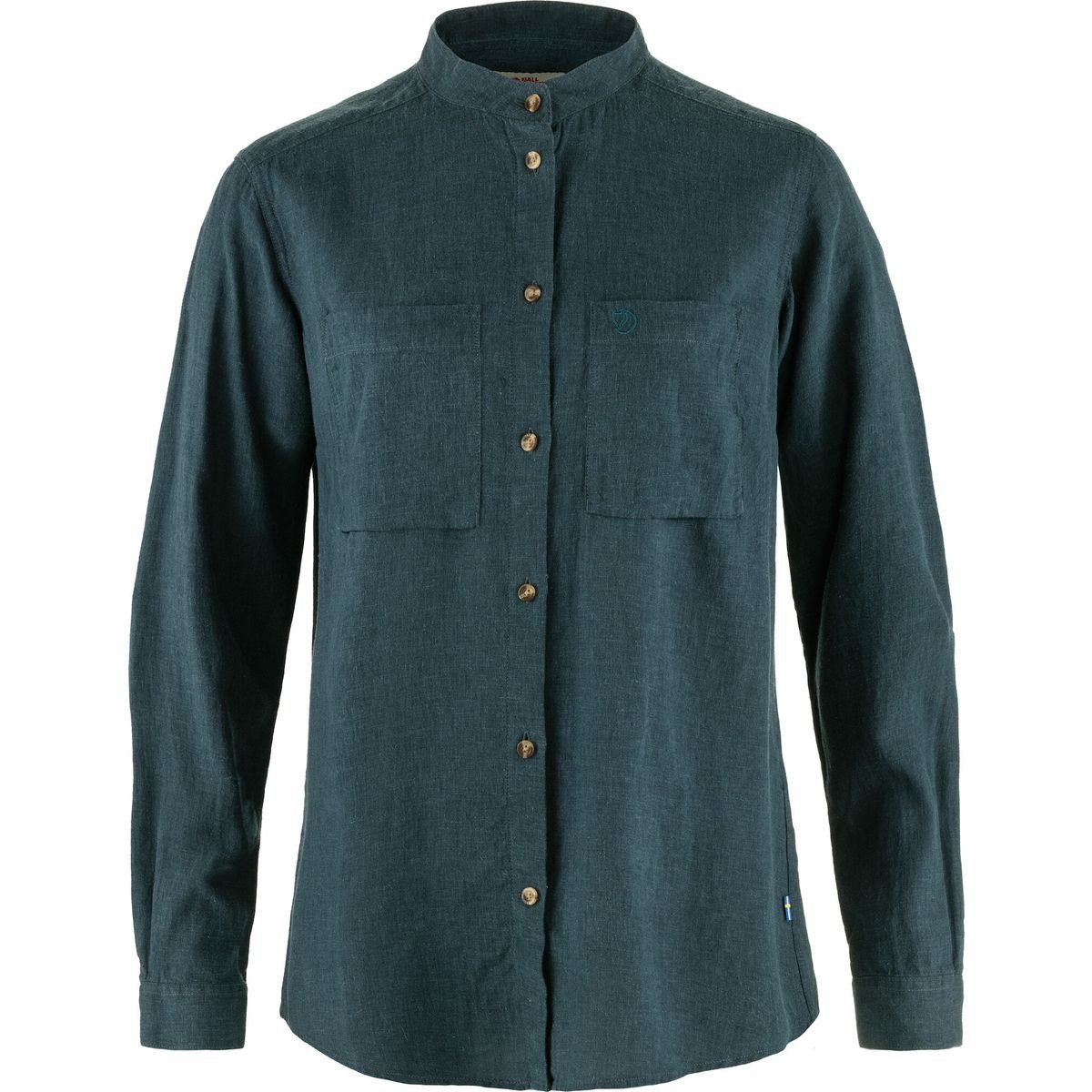 Fjällräven Longsleeve övik Hemp Shirt LS W Leichtes, atmungsaktives Damenhemd aus Hanf/Lyocell für Alltag und