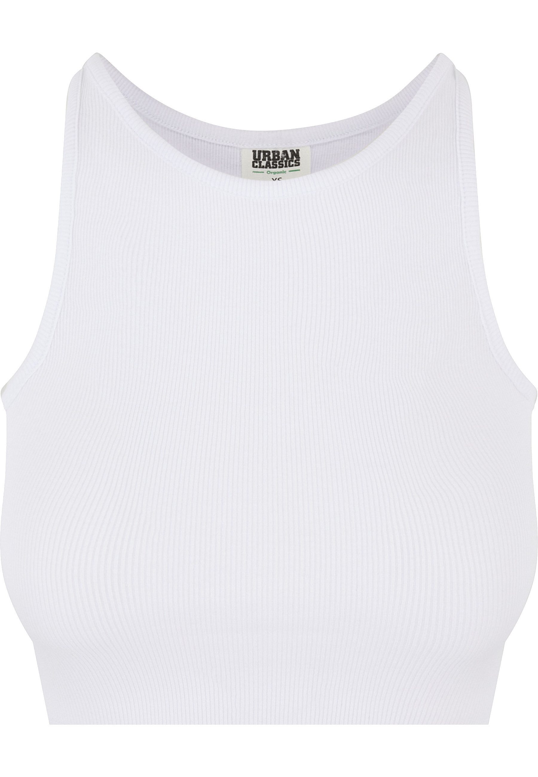 URBAN CLASSICS Tanktop Urban Classics Damen Ladies Organic Cropped Rib Top