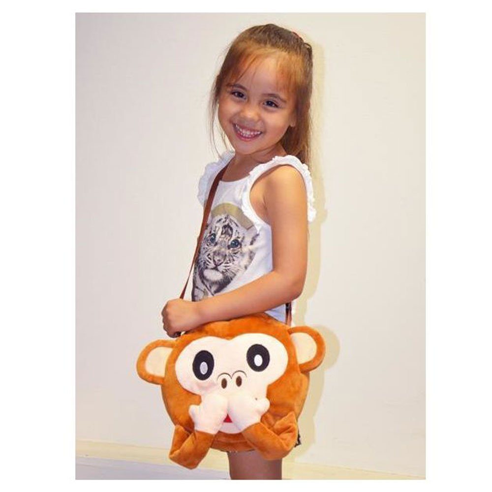 Kögler Kindergartentasche Affe Emoticon rund 23 cm Kindertasche Mogee