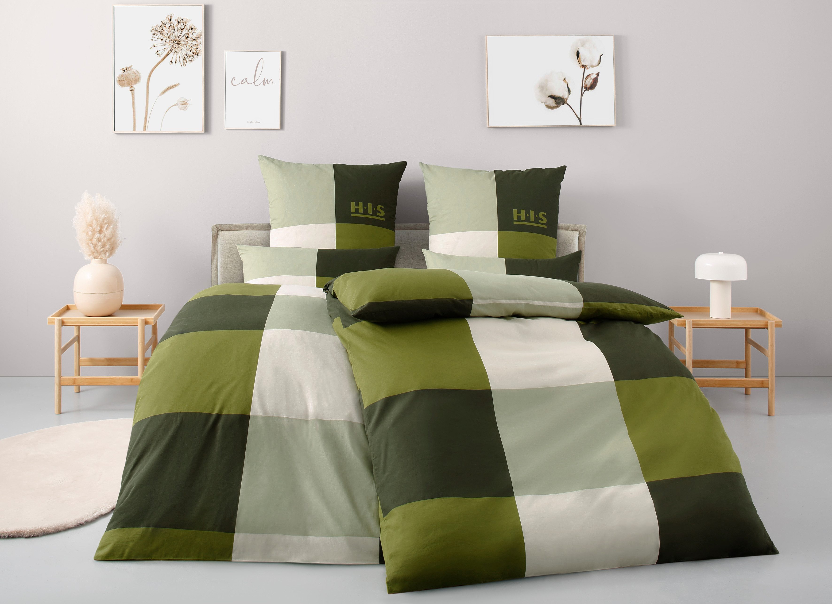 OTTO home Bettwäsche Tirrell, Linon, 3 teilig, Bettwäsche ab Gr. 135x200 cm, 100% Baumwolle, Marke H.I.S by OTTO home – Bild 2 von 5