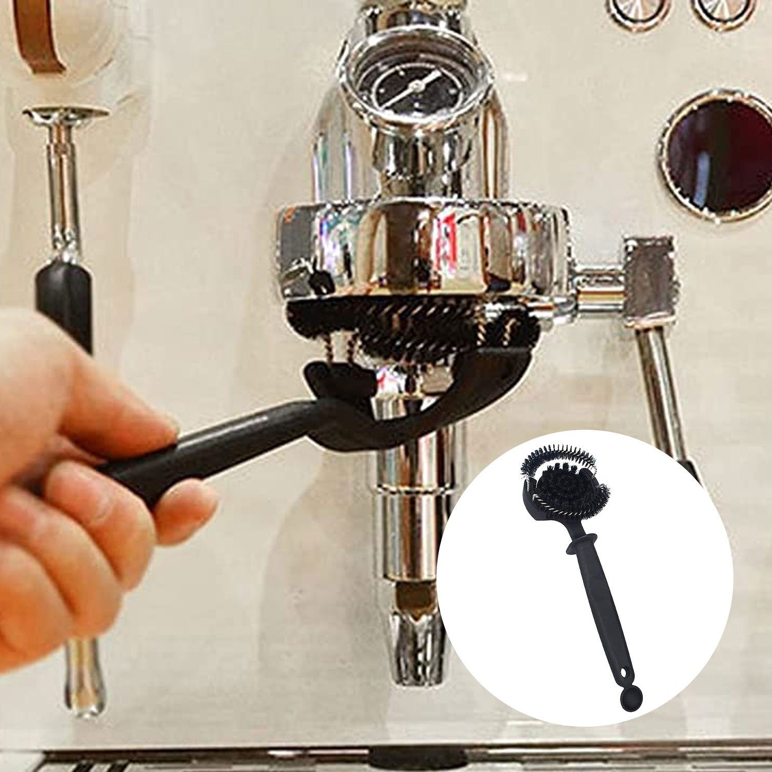 Reinigungsbürste, 51 mm Kaffeemaschine Kaffeemaschinenzubehör 58 (1-tlg), Reinigungsbürste MAGICSHE für mm