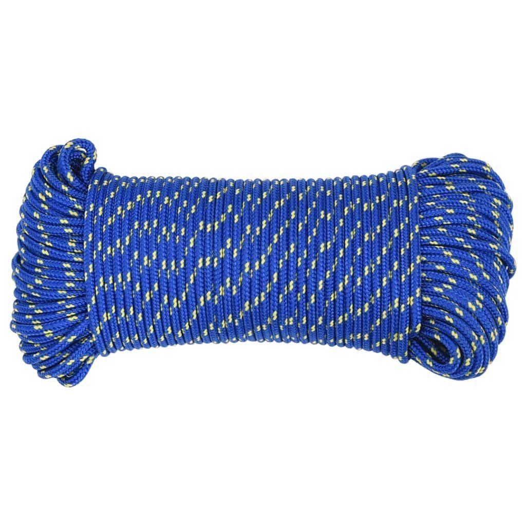 Vidaxl Bootsseil Blau 4 Mm 25 M Polypropylen günstig online kaufen
