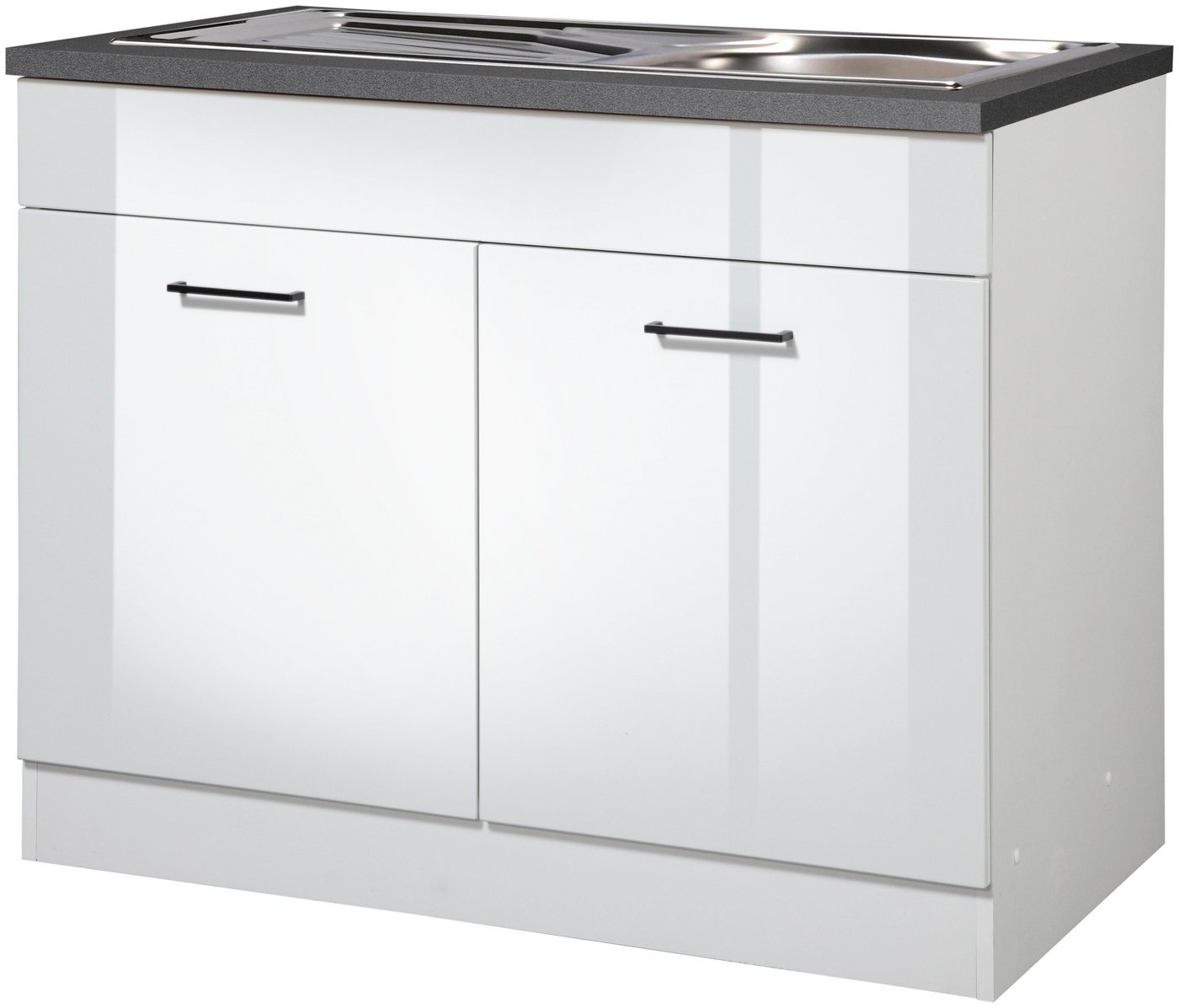 KOCHSTATION Spülenschrank KS-Trier Breite 100 cm, inklusive Einbauspüle