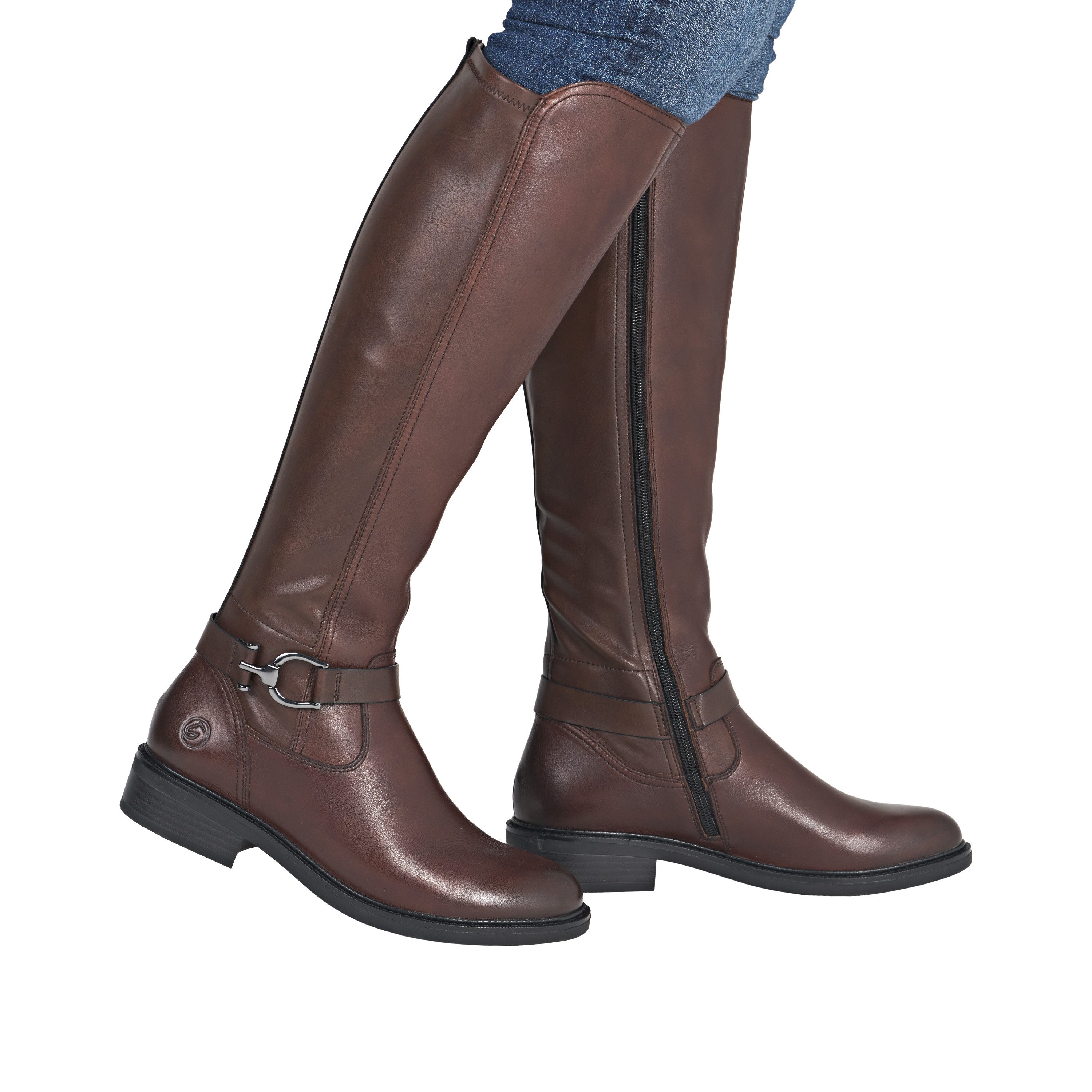 Remonte Stiefel Langschaftstiefel, Klassik-Stiefel mit Innenreißverschluss