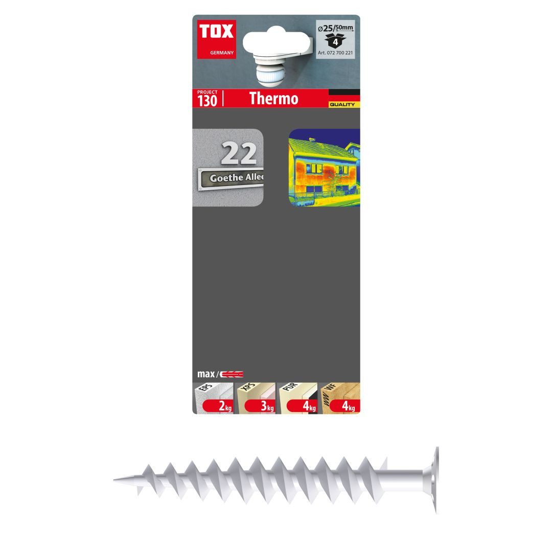 TOX-DÜBEL-TECHNIK Dämmstoffdübel Dämmstoffdübel Thermo, (4-tlg)