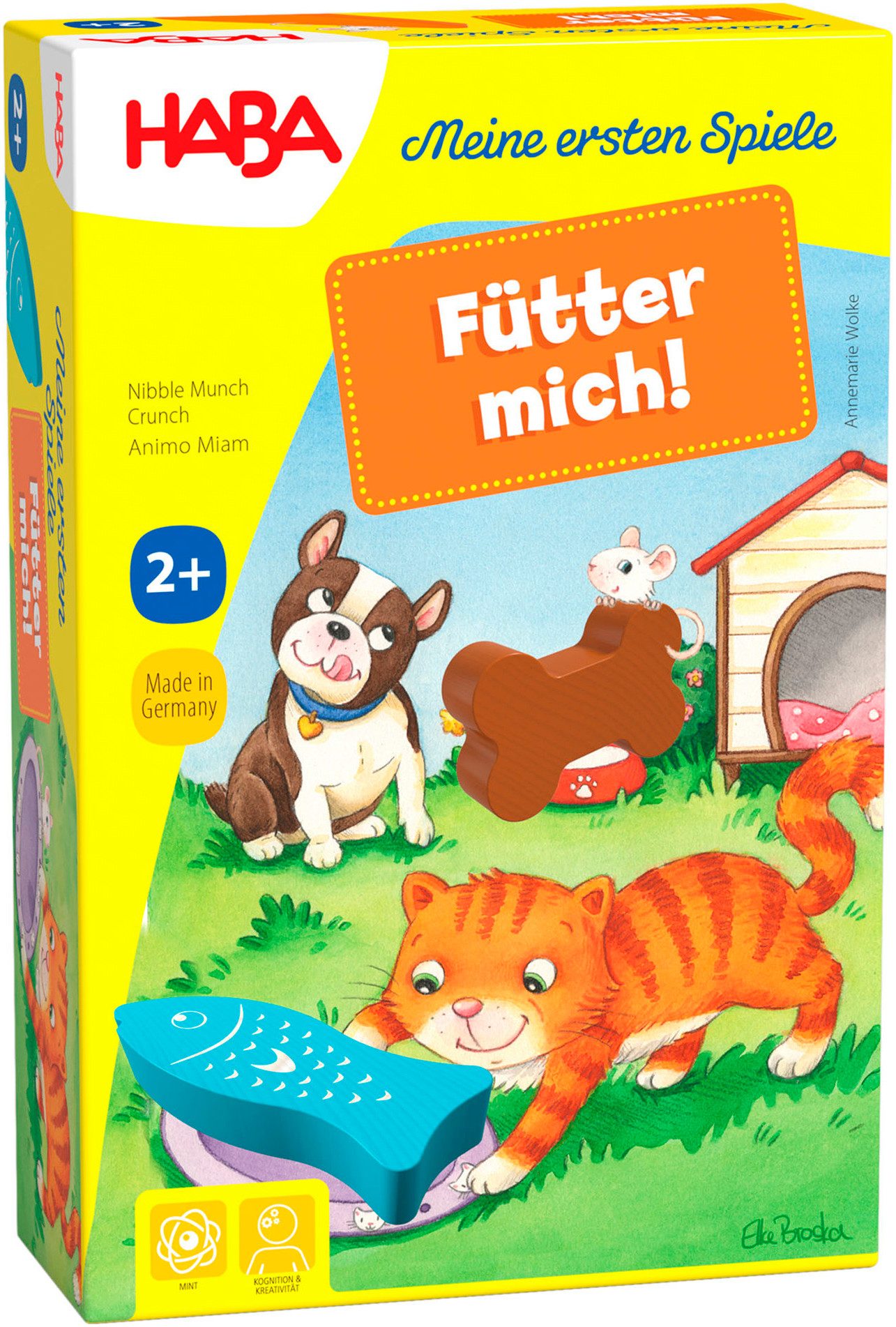 Haba Spiel Meine ersten Spiele - Fütter mich!, Memospiel, Made in Germany