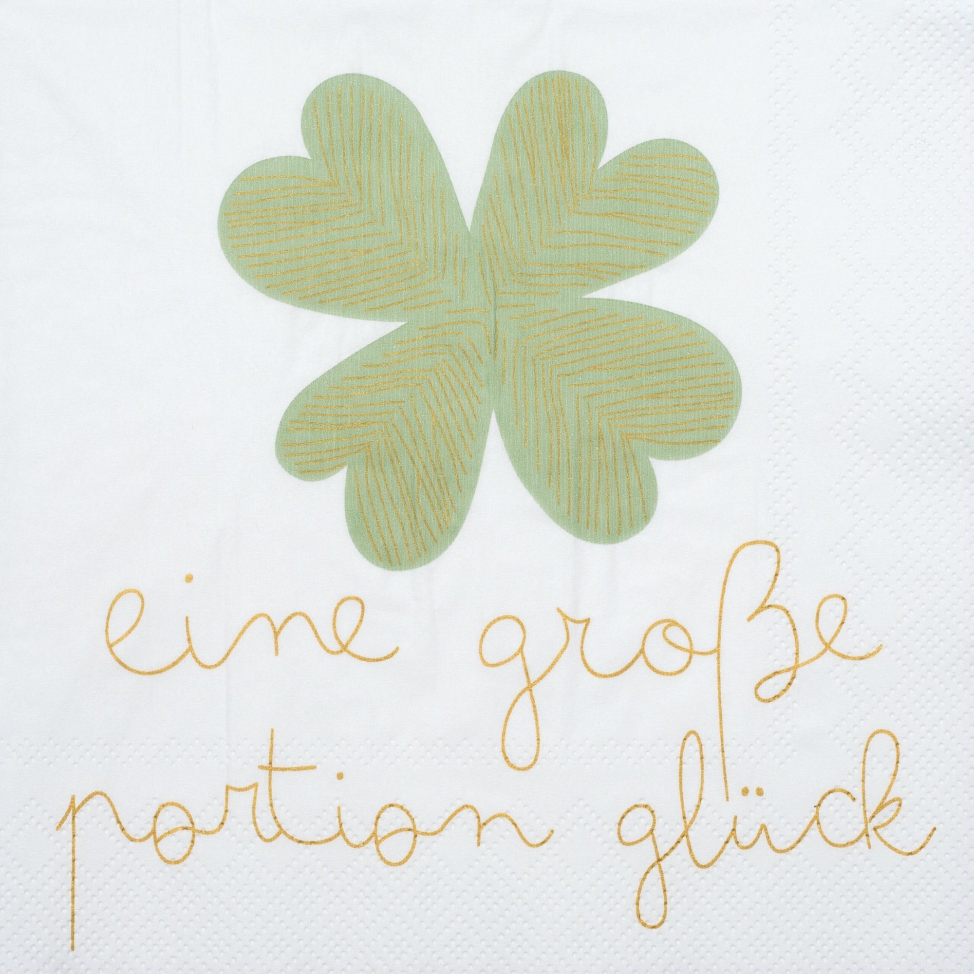 Räder Design Papierserviette Serviette " Eine große Portion Glück"