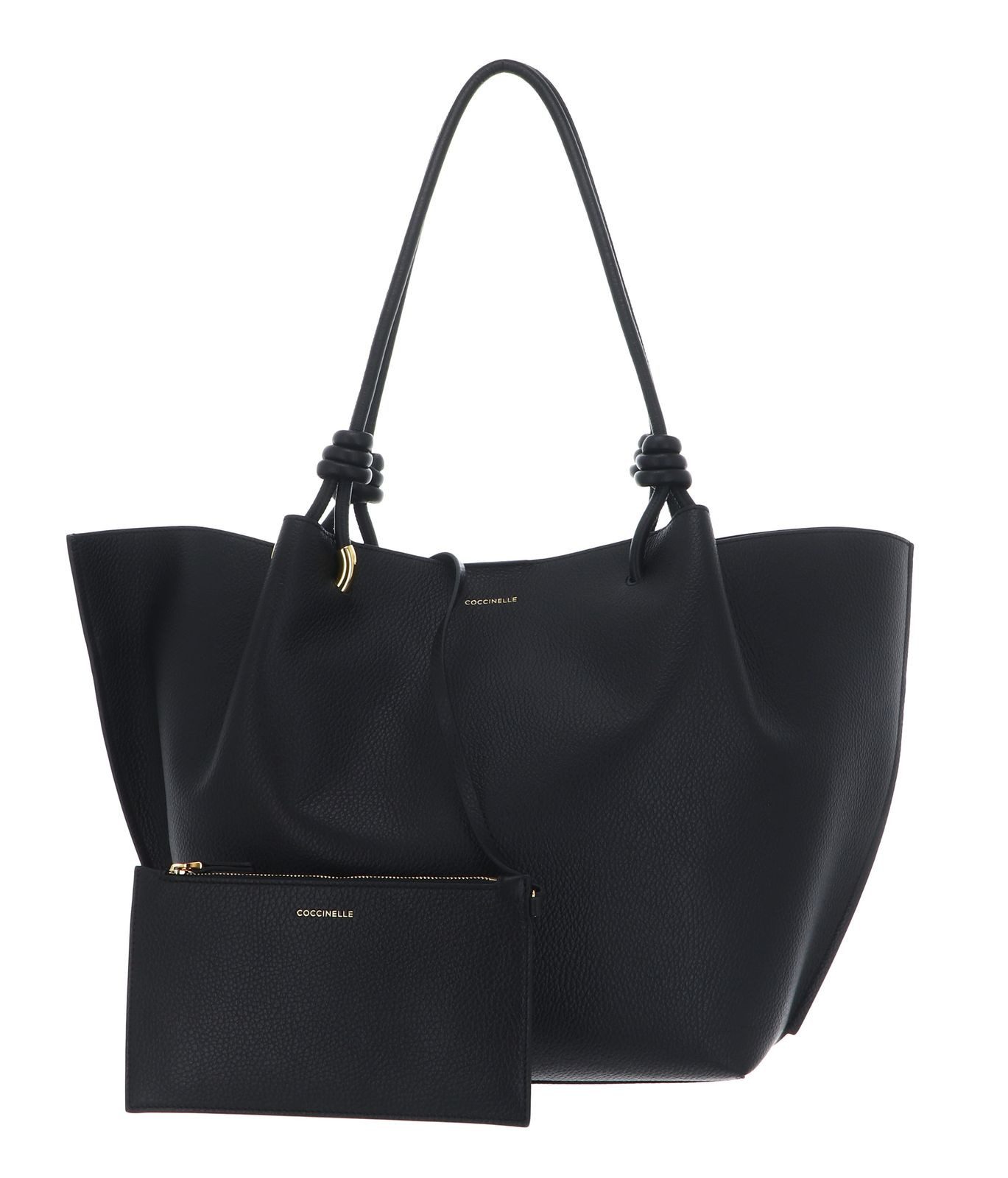 COCCINELLE Schultertasche Handbag Grained Leather (Set, 2-tlg), aus echtem günstig online kaufen