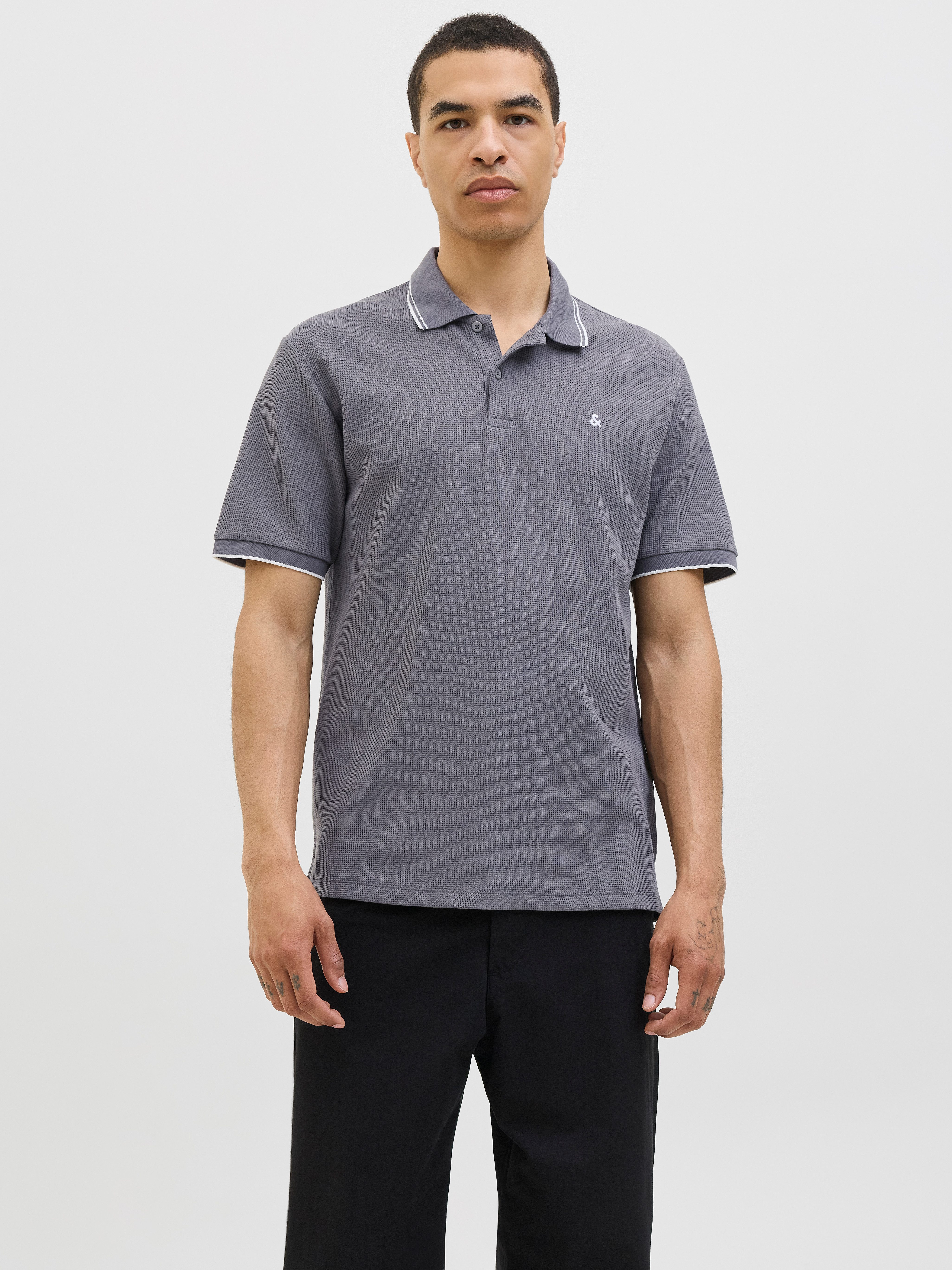 Jack & Jones Poloshirt JJEAUSTIN POLO SS NOOS Materialmix, regular fit günstig online kaufen