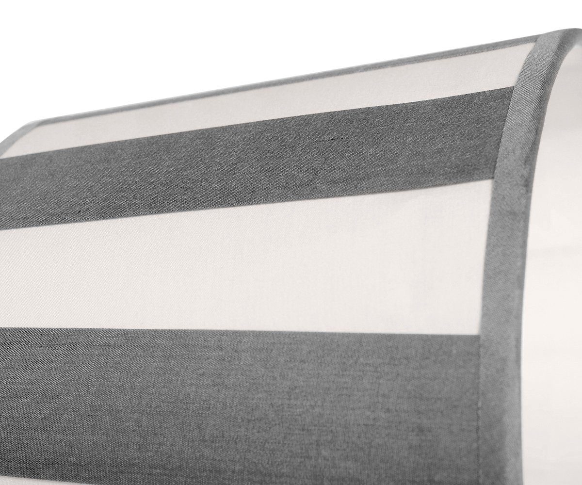 Brillibrum Lampenschirm Lampenschirm gestreift oval rund Streifenmuster E27 E14