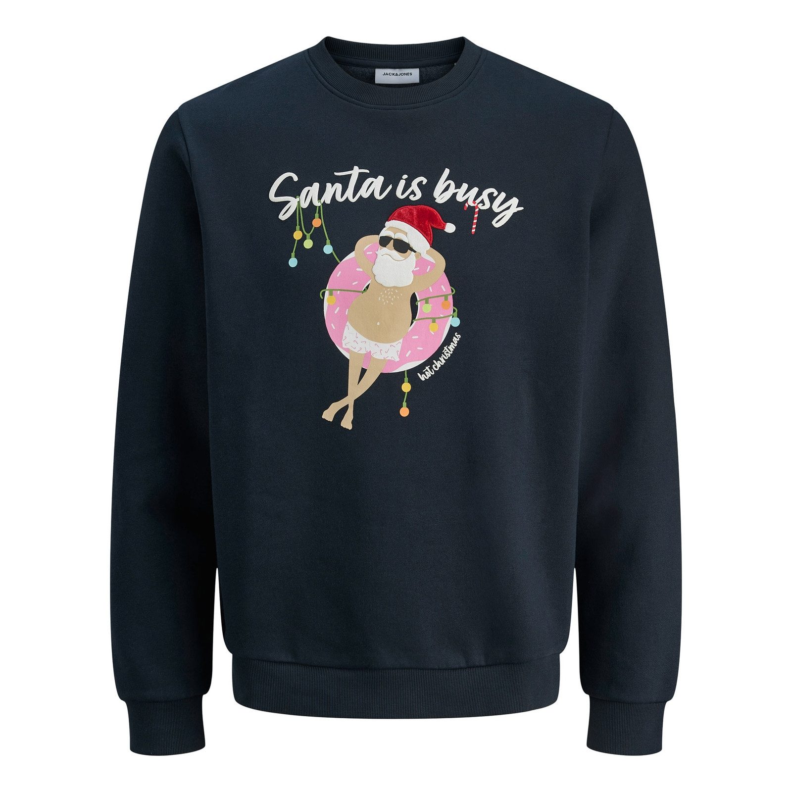 Jack & Jones Weihnachtssweatshirt JJCHRISTMAS Sweat Crew Neck Xmas mit witzigem Weihnachtsmotiv