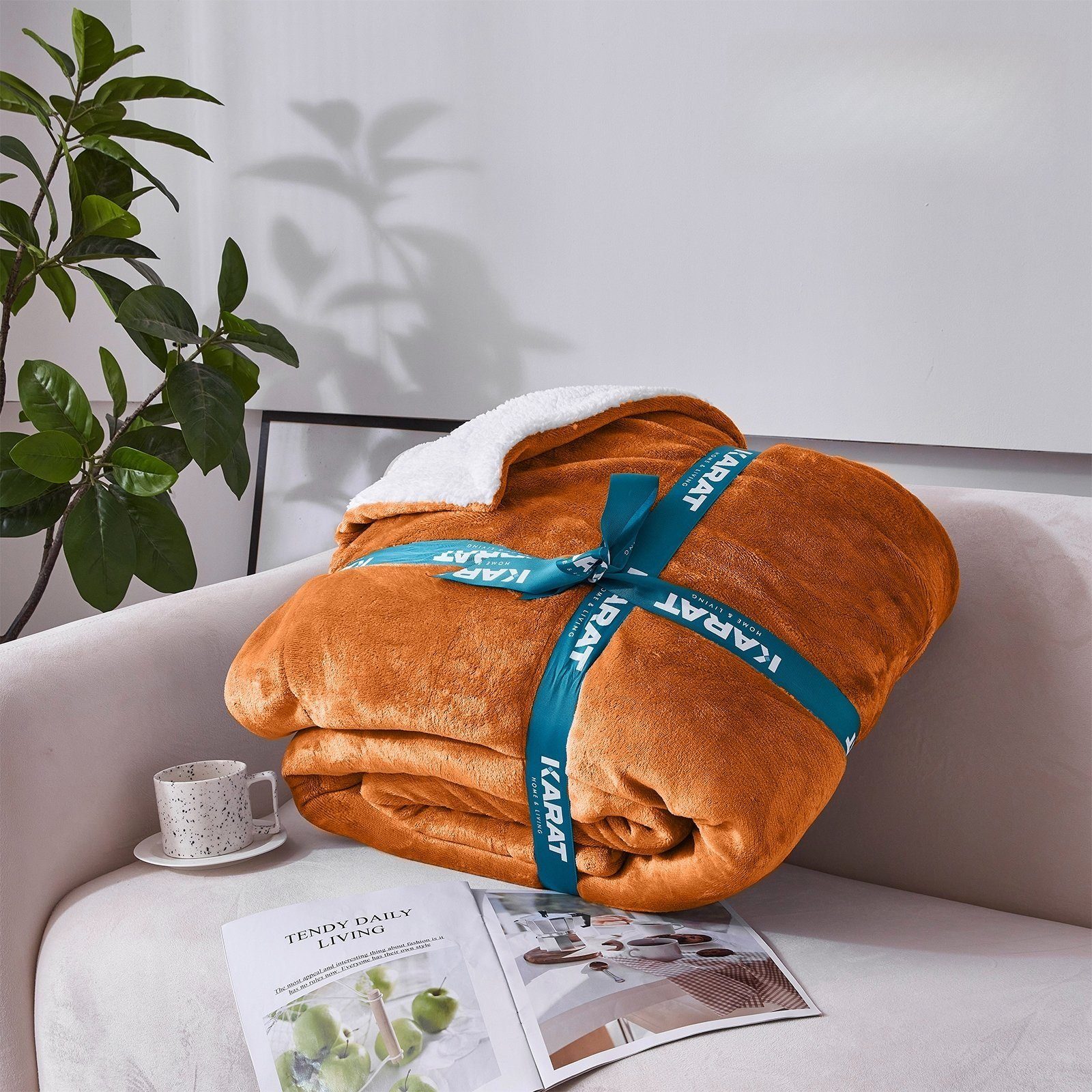 Wohndecke Glory, flauschige Wohndecke, verschiedene Größen und Farben, Kara günstig online kaufen