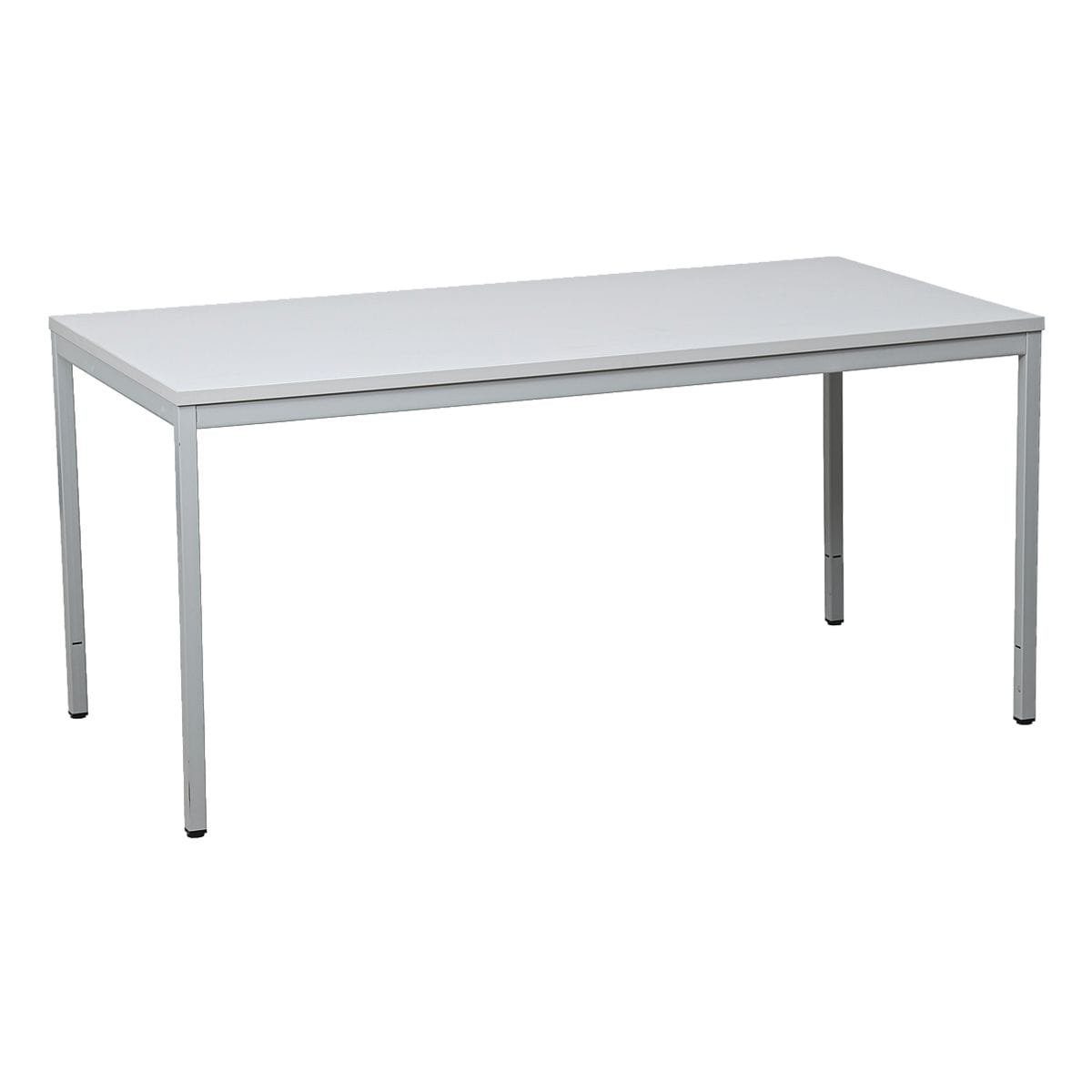 GUERKAN Schreibtisch, 4-Fuß, belastbar bis 100 kg grau/grau | lichtgrau