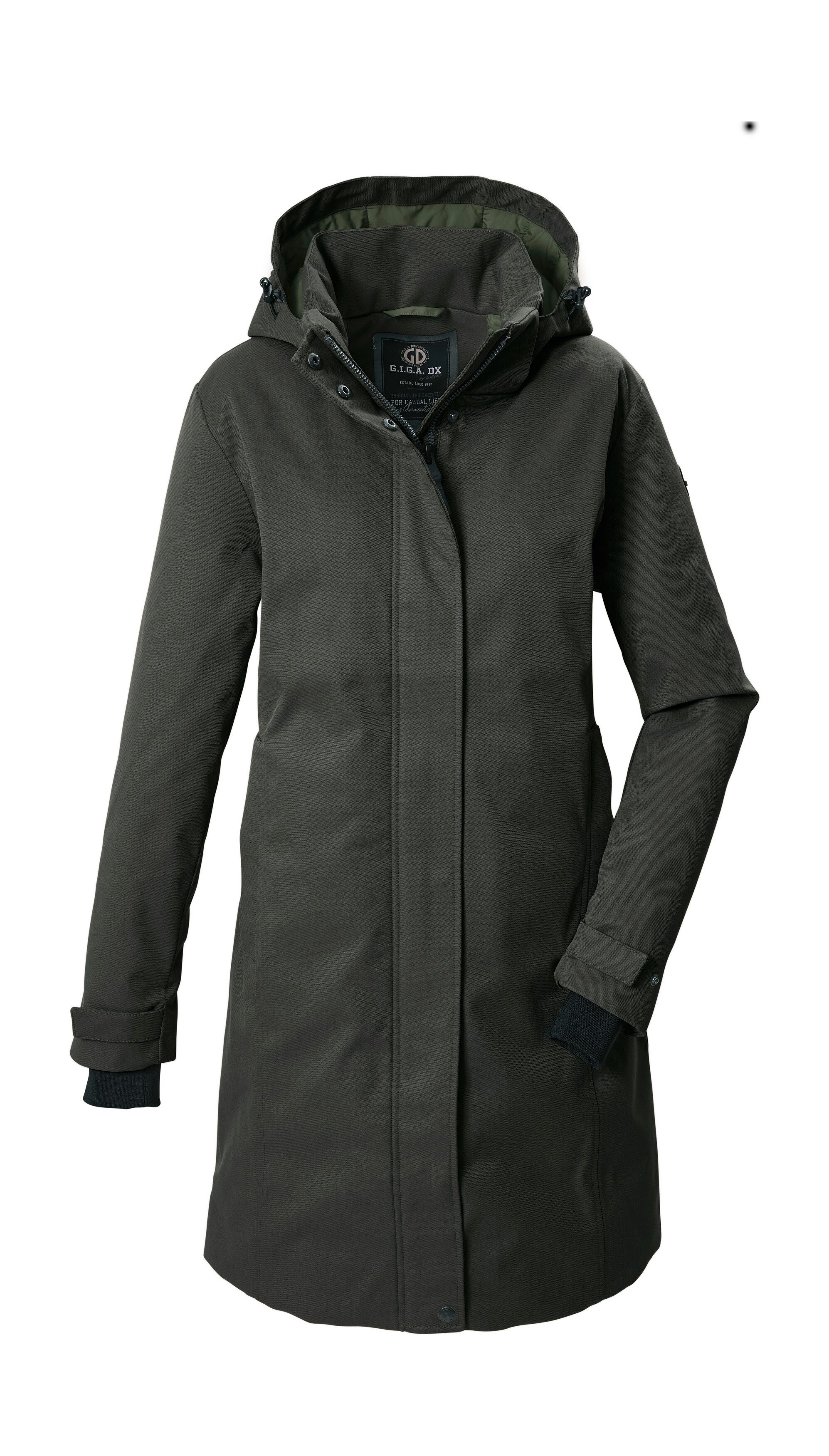 G.I.G.A. DX by killtec Parka GW 60 WMN PRK Winddichter, wasserabweisender Damenparka mit abnehmbarer Kapuze