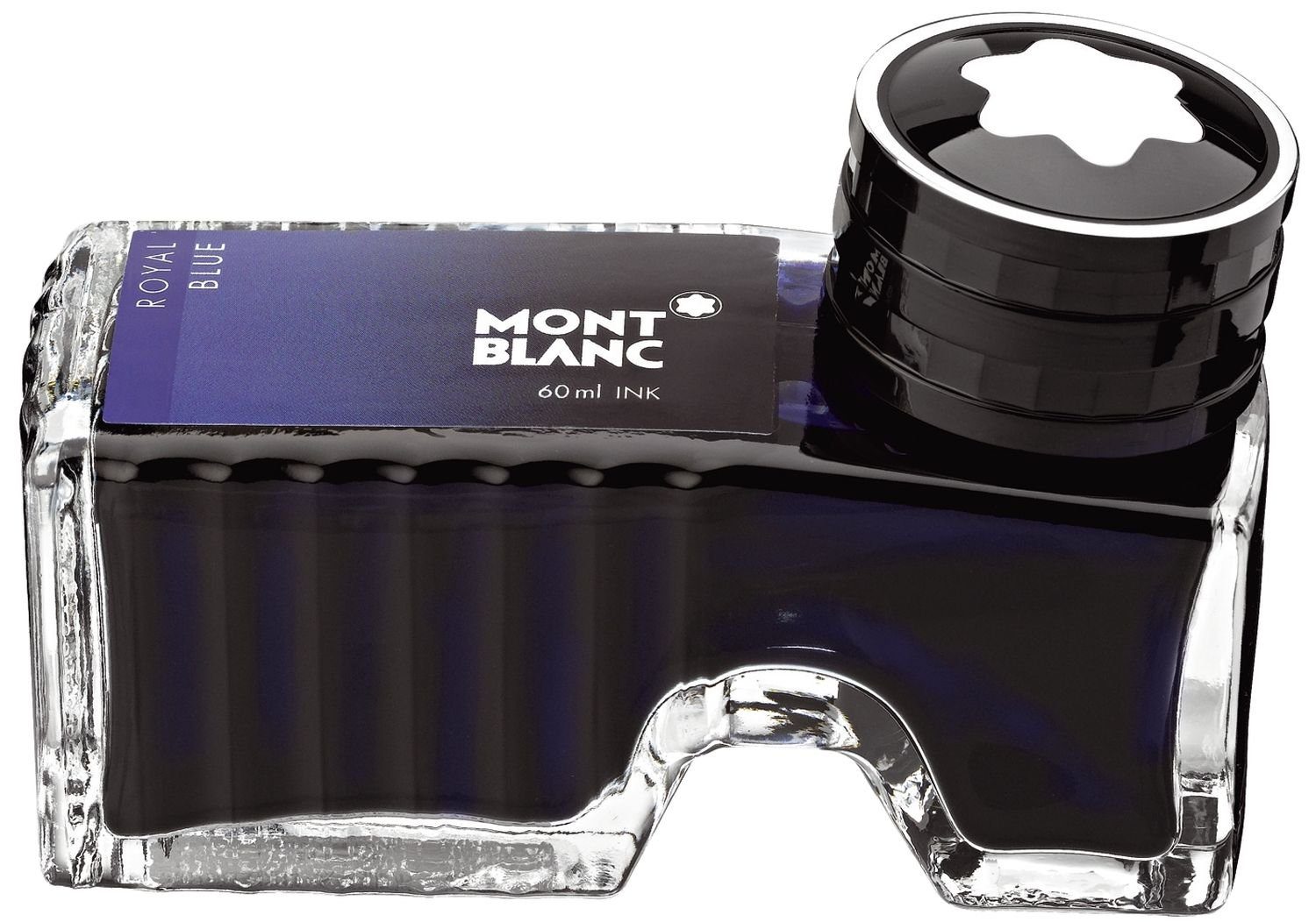 MONTBLANC Tintenglas mit Nachfülltinte - Royal Blue - 60 ml - in edler Schachtel Tintenglas