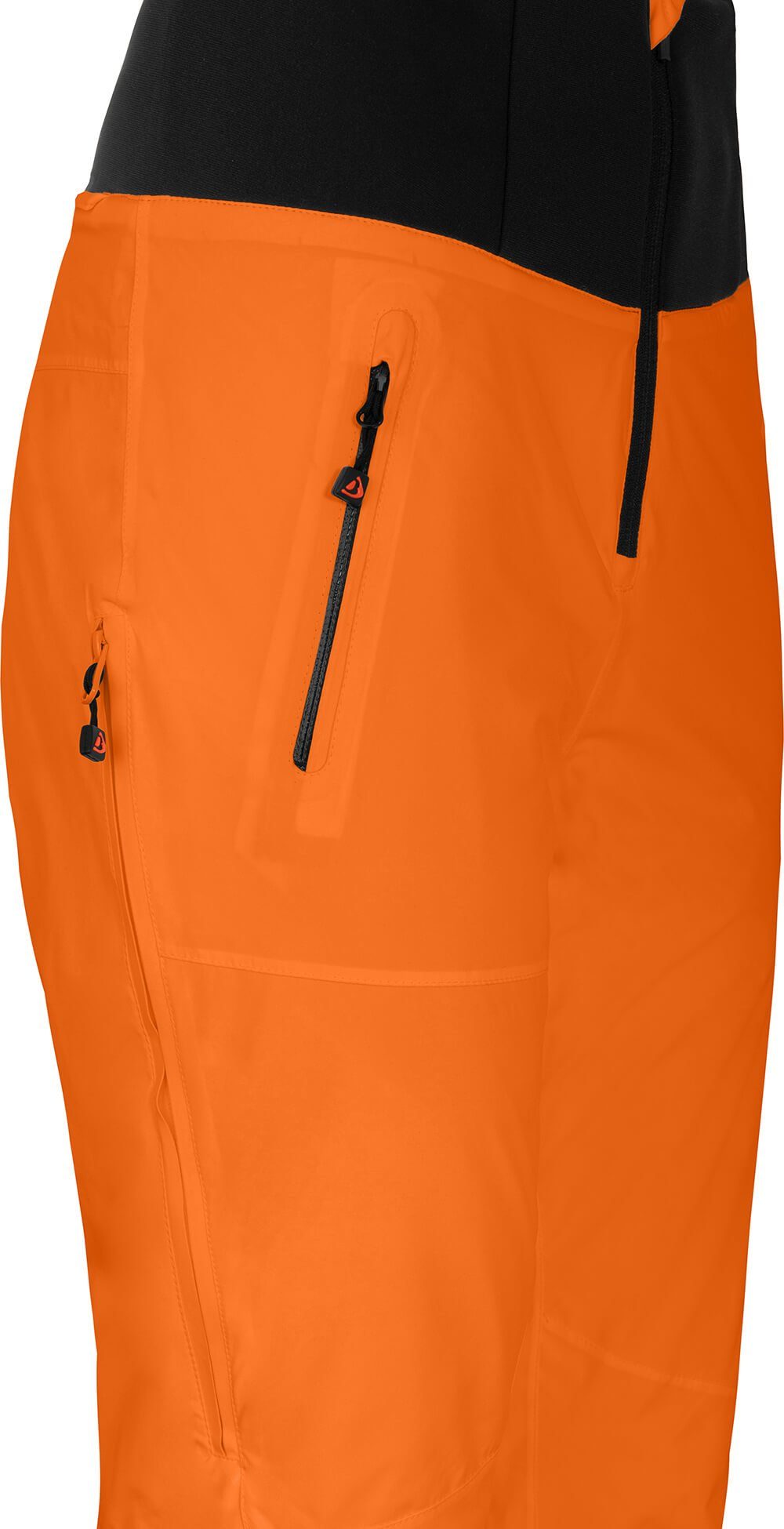 Bergson Skihose MIEN Slim Damen Skihose, wattiert, 20000 mm Wassersäule, Kurzgrößen, orange