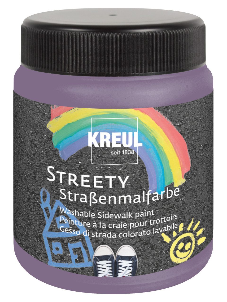 Kreul Steinmalfarbe Kreul Streety Straßenmalfarbe Luftballonlila 200